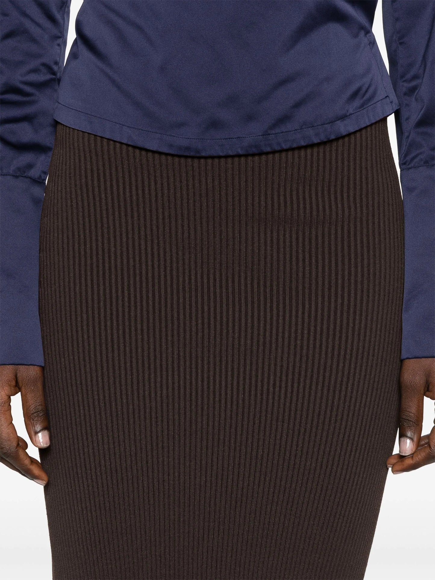 Aprile knitted maxi skirt
