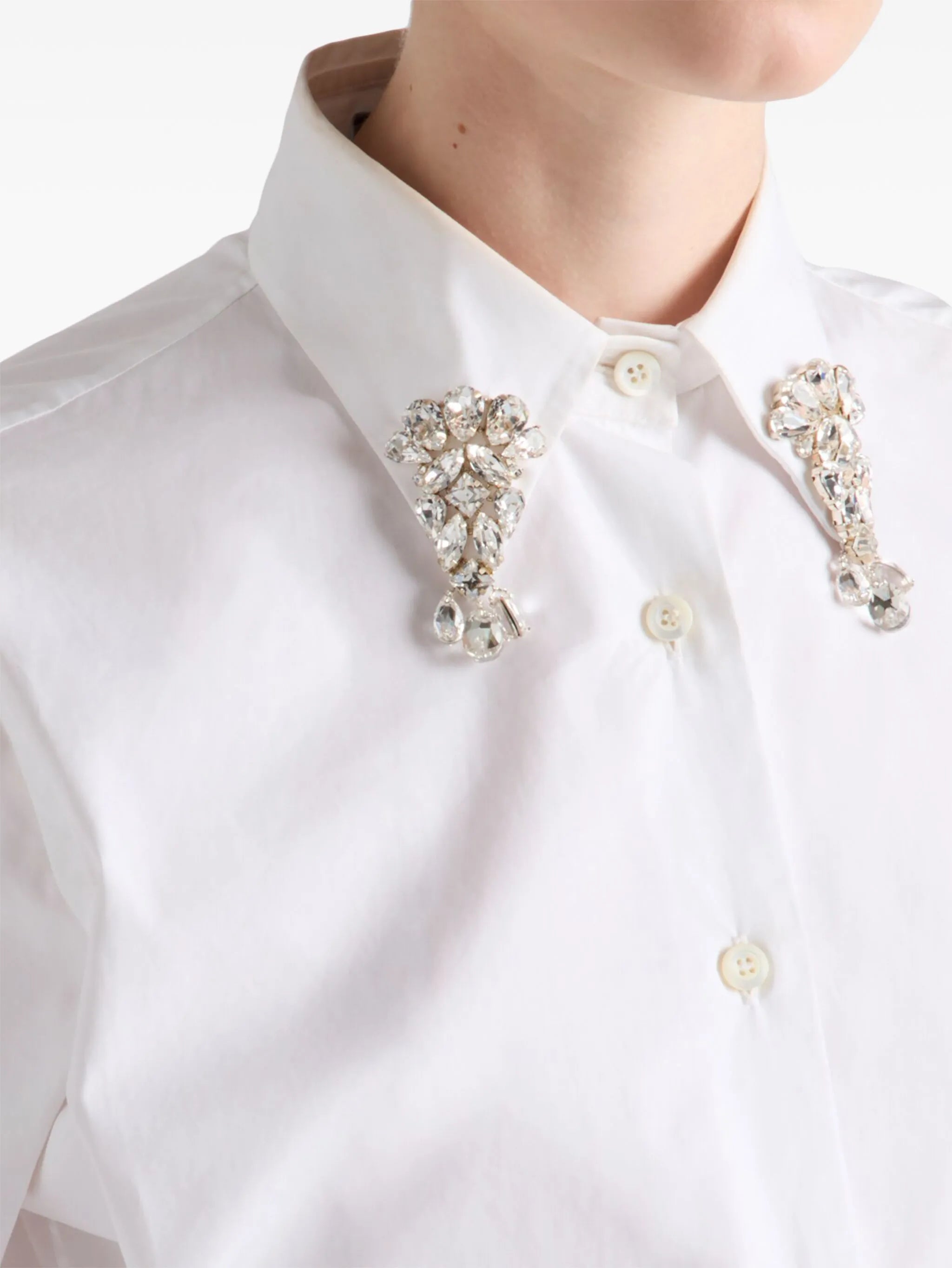 crystal-embellishmed shirt
