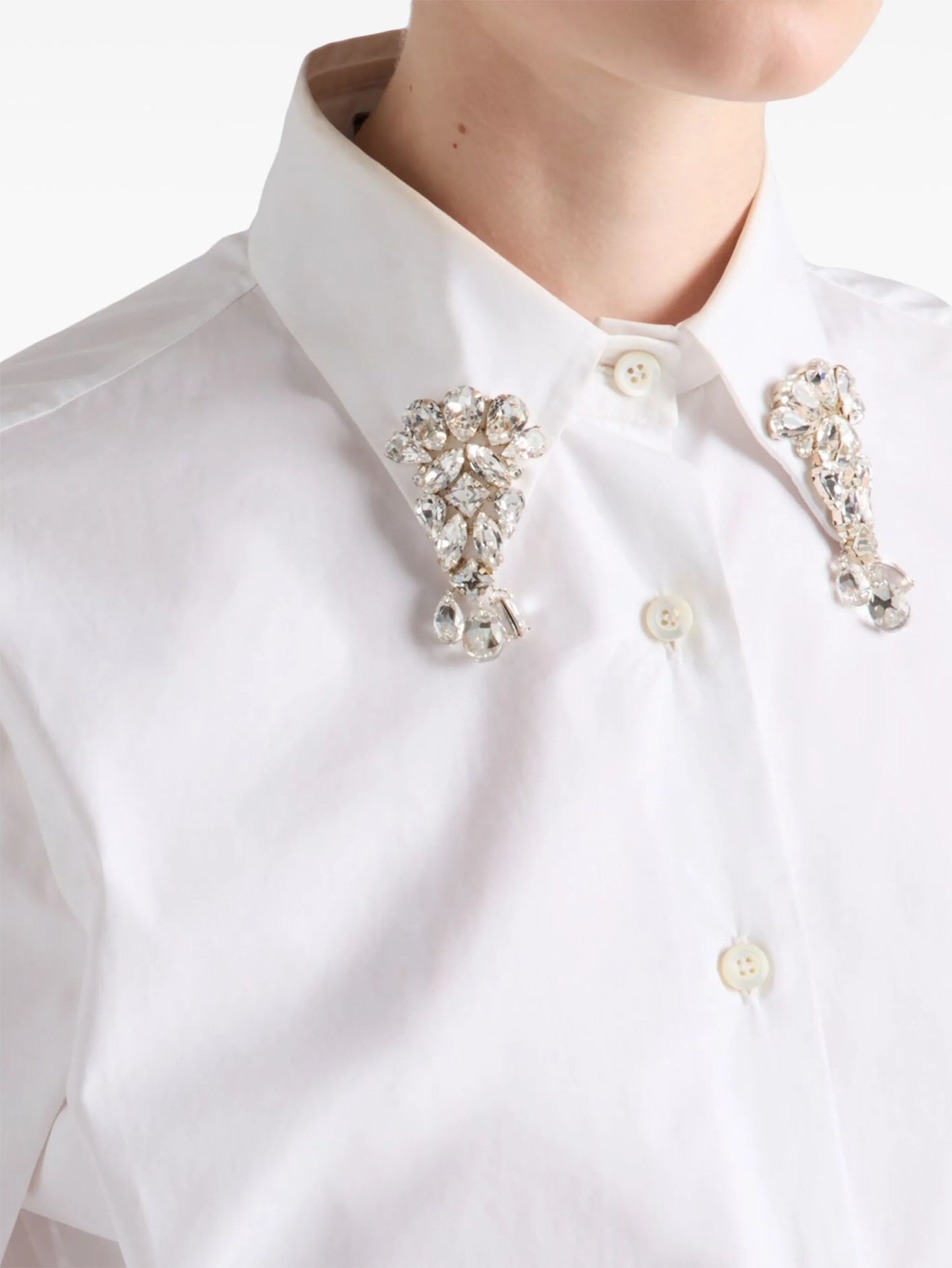 crystal-embellishmed shirt