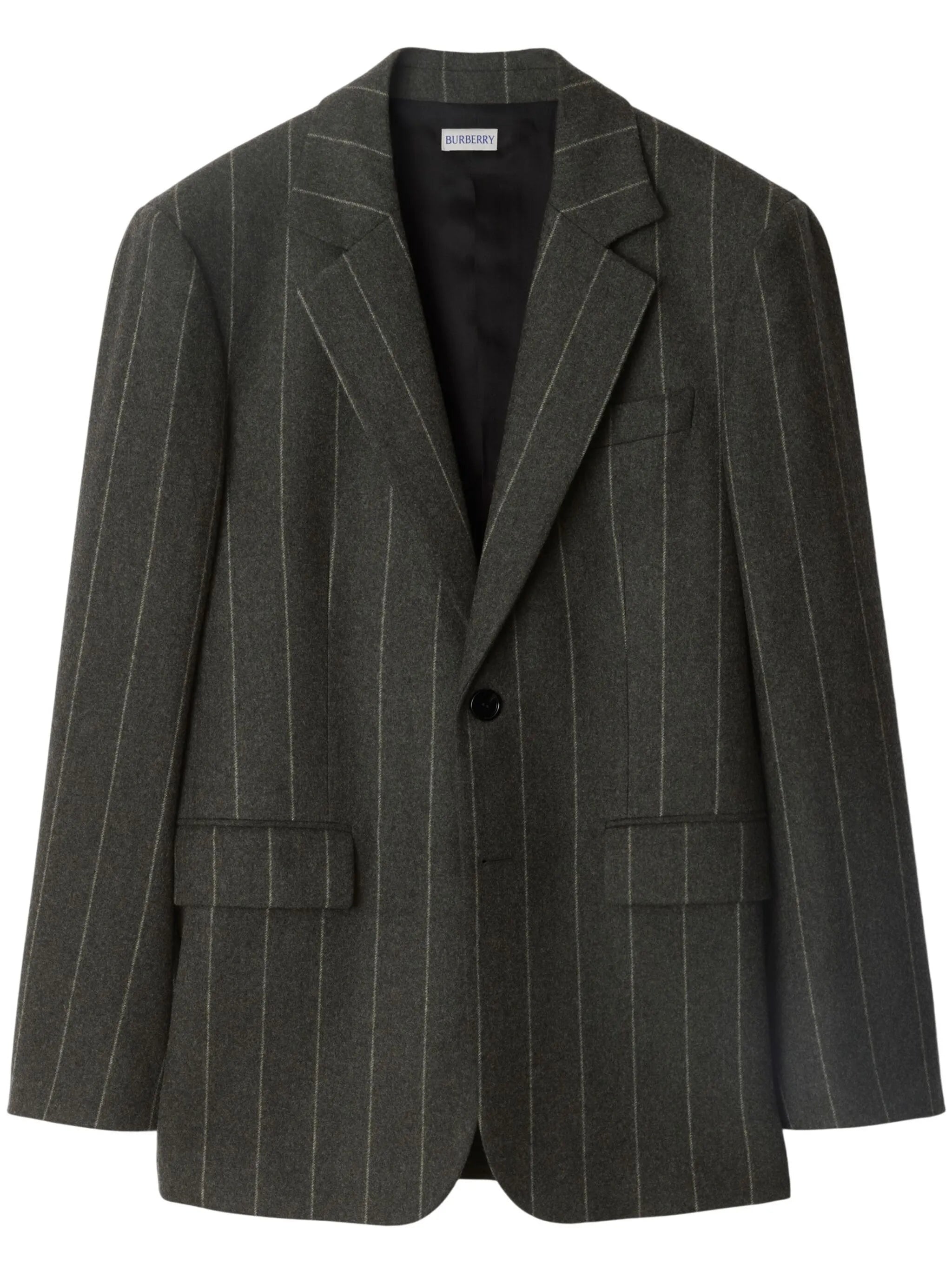 pinstriped blazer