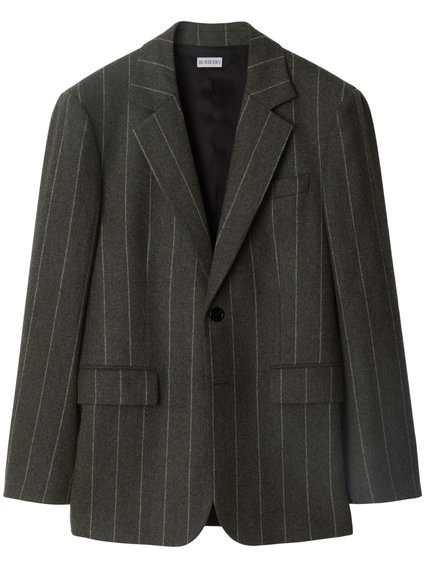 pinstriped blazer