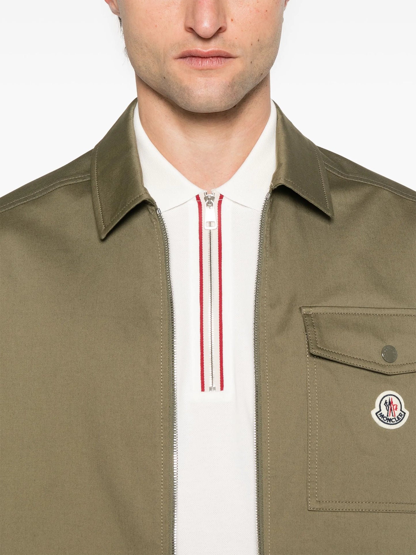 zip-up shirt jacket