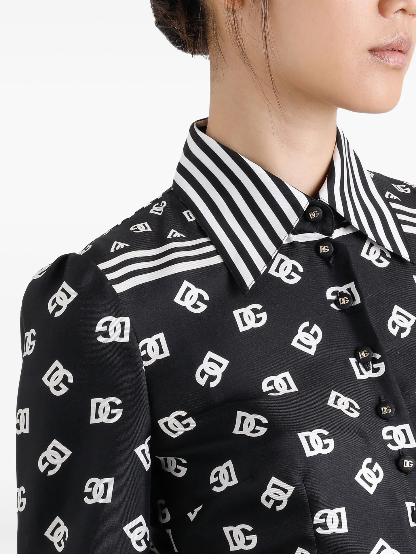 midi logo-print dress