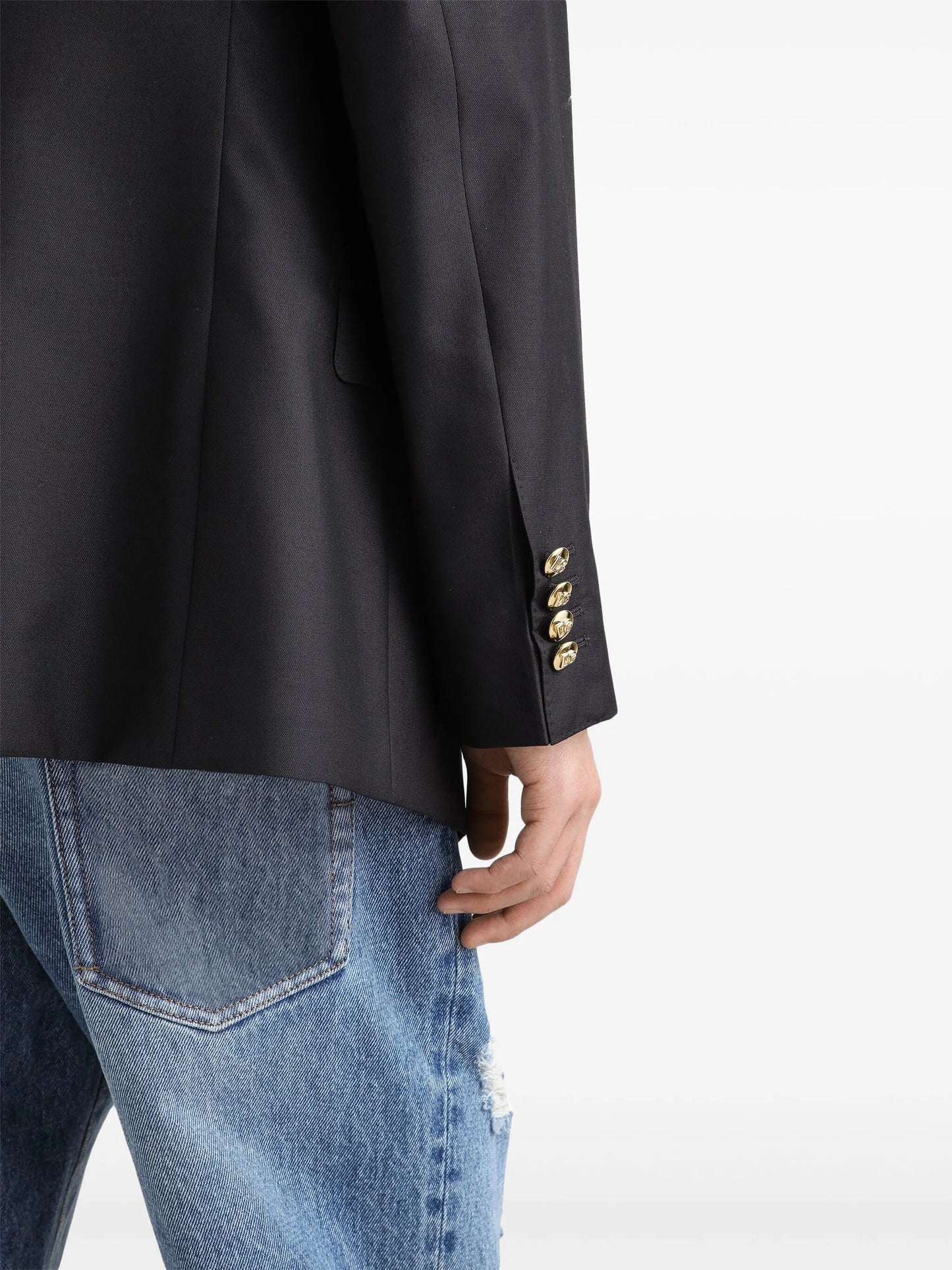 logo-appliqué blazer