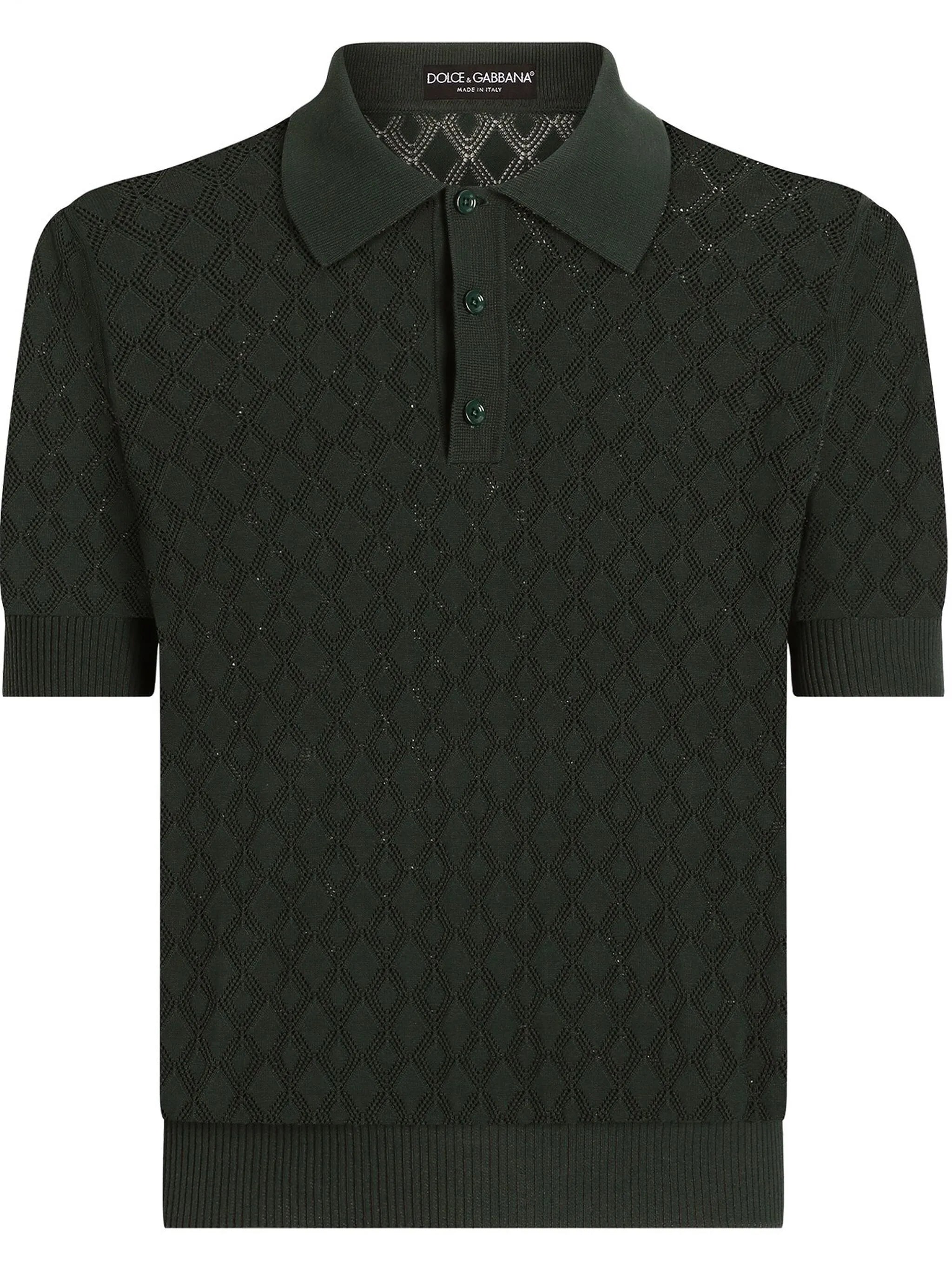 knitted polo shirt