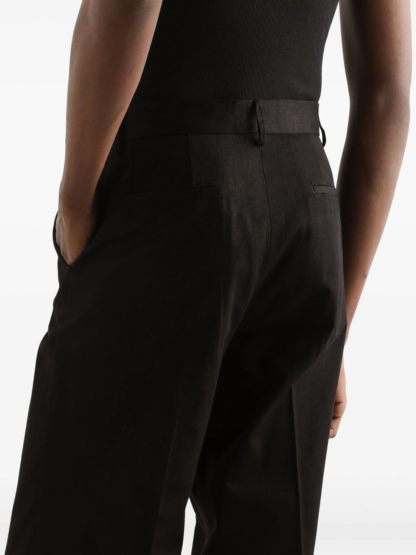 folded-edge trousers