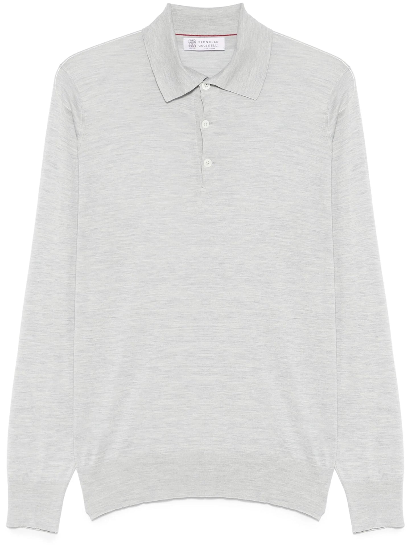 fine-knit polo shirt