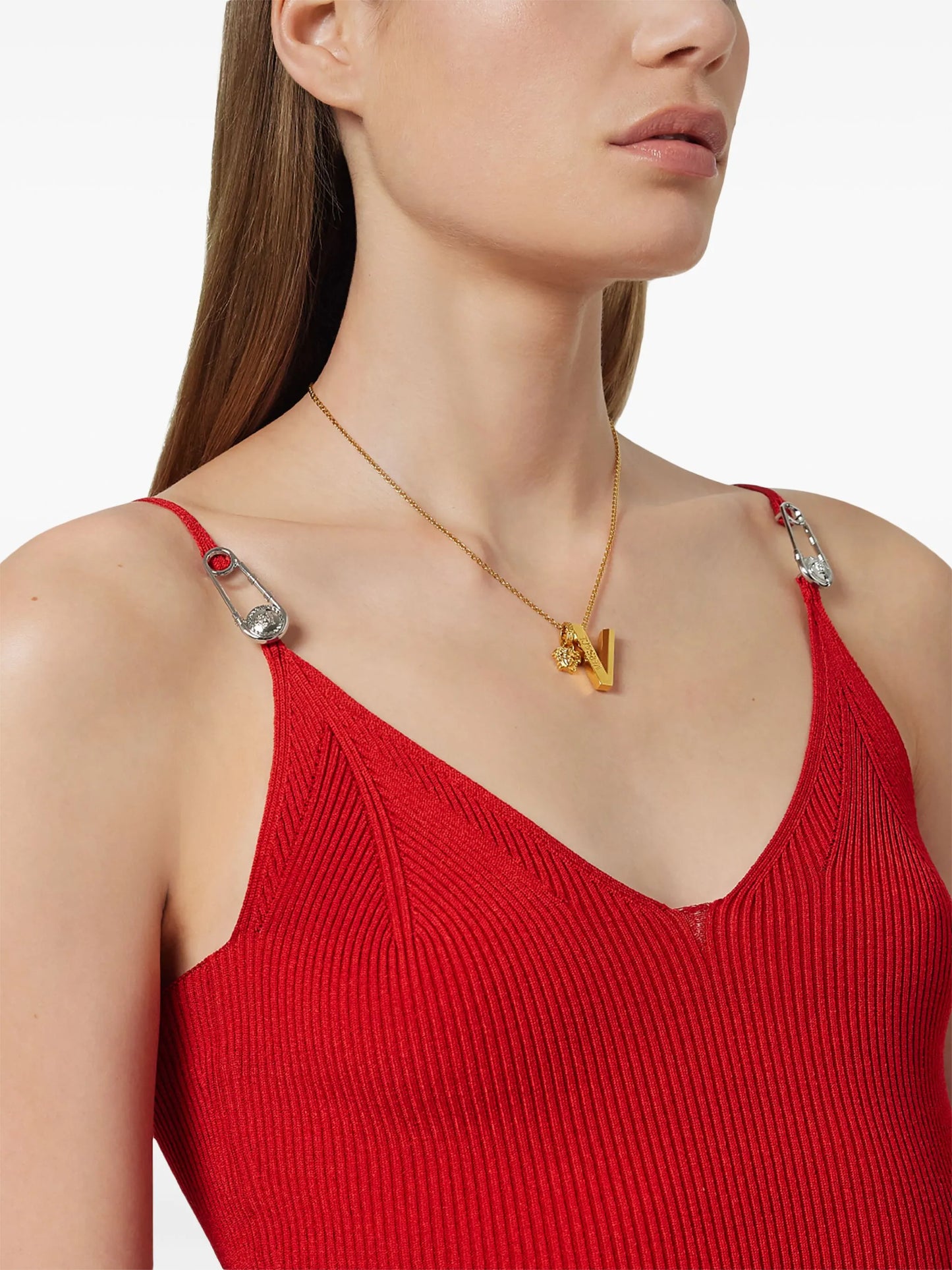 Safety Pin slip midi dress