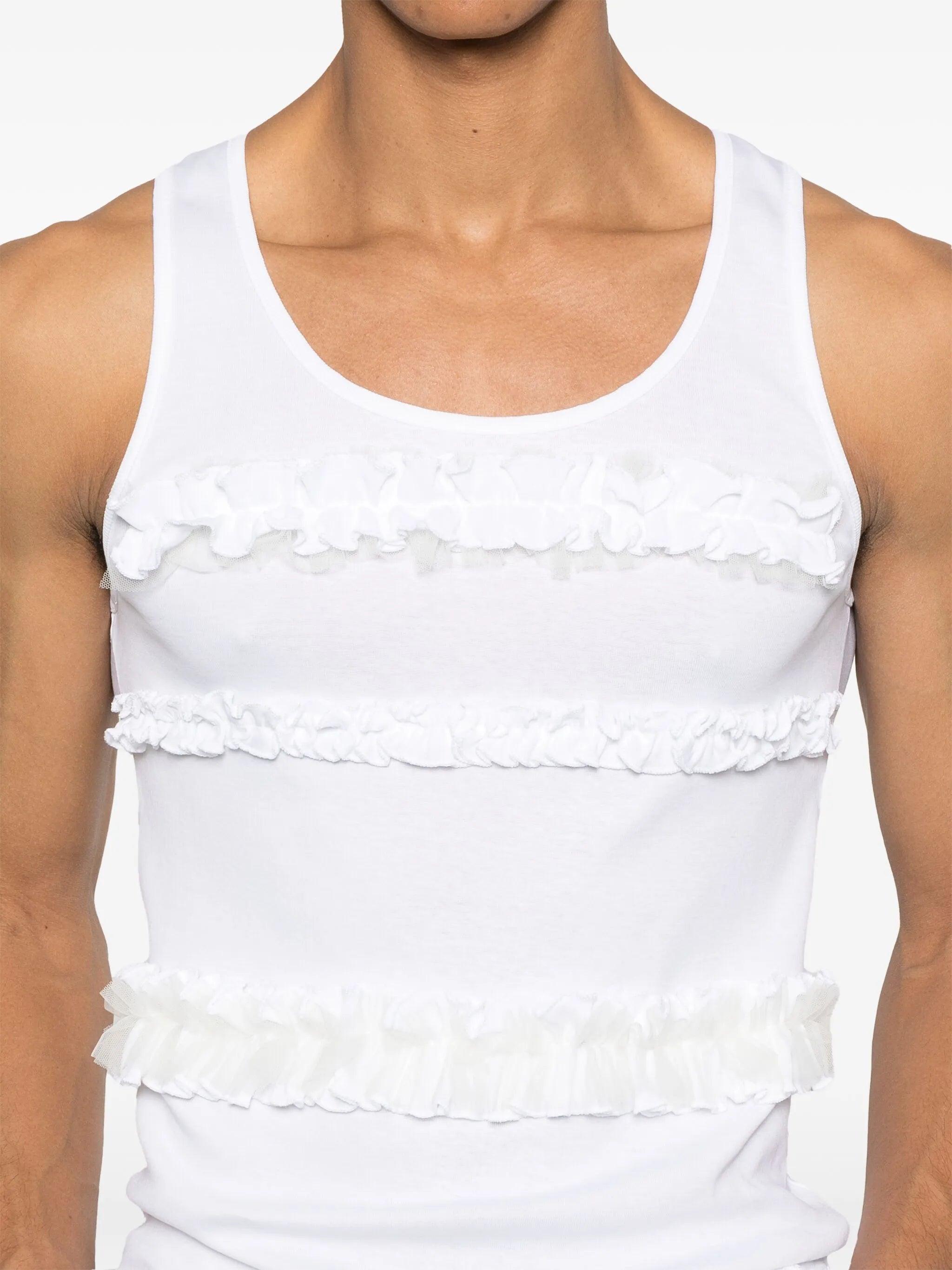 ruffle frill tank top