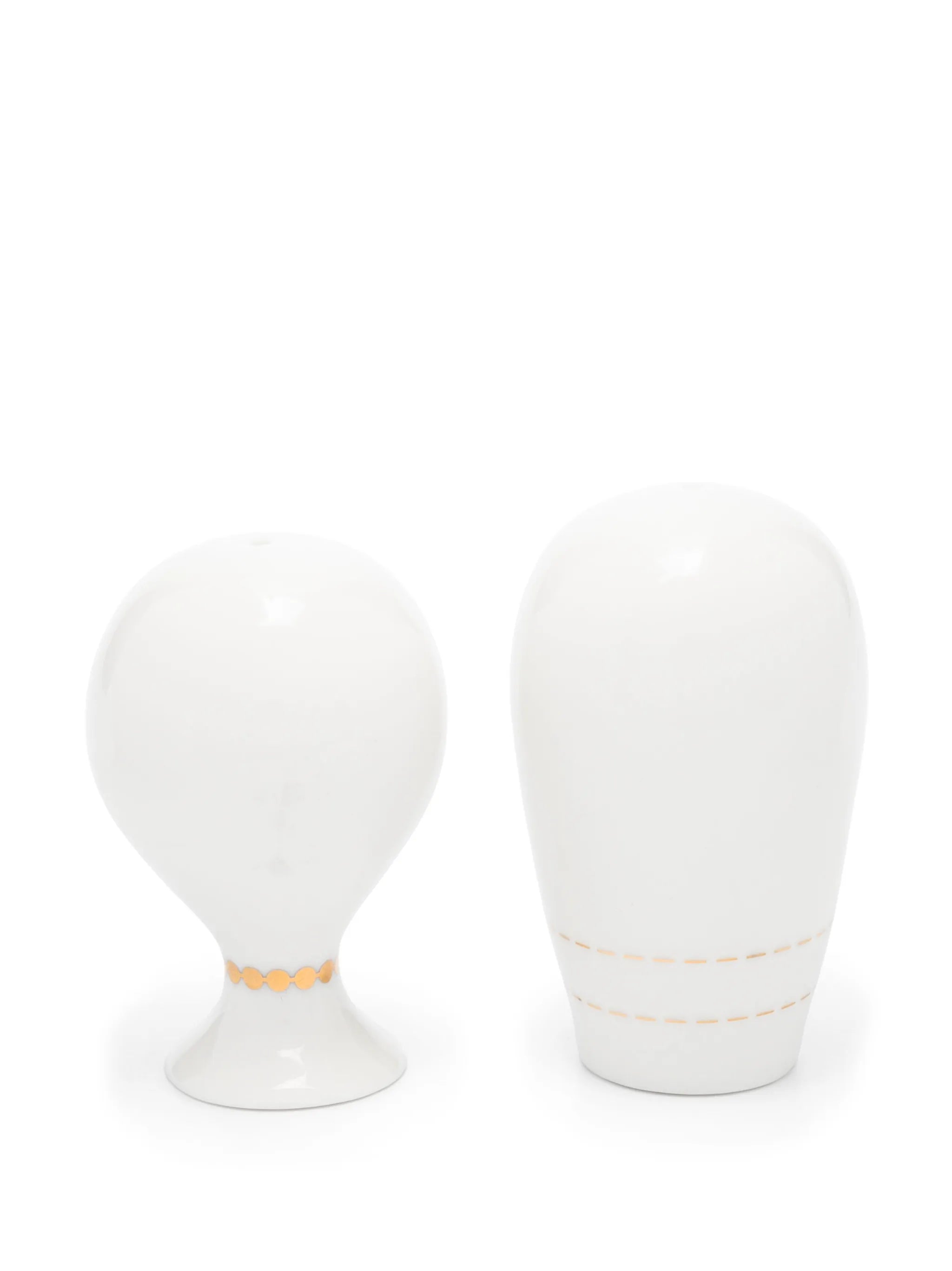 Gilded Mr. & Mrs. Muse shakers (set of two)