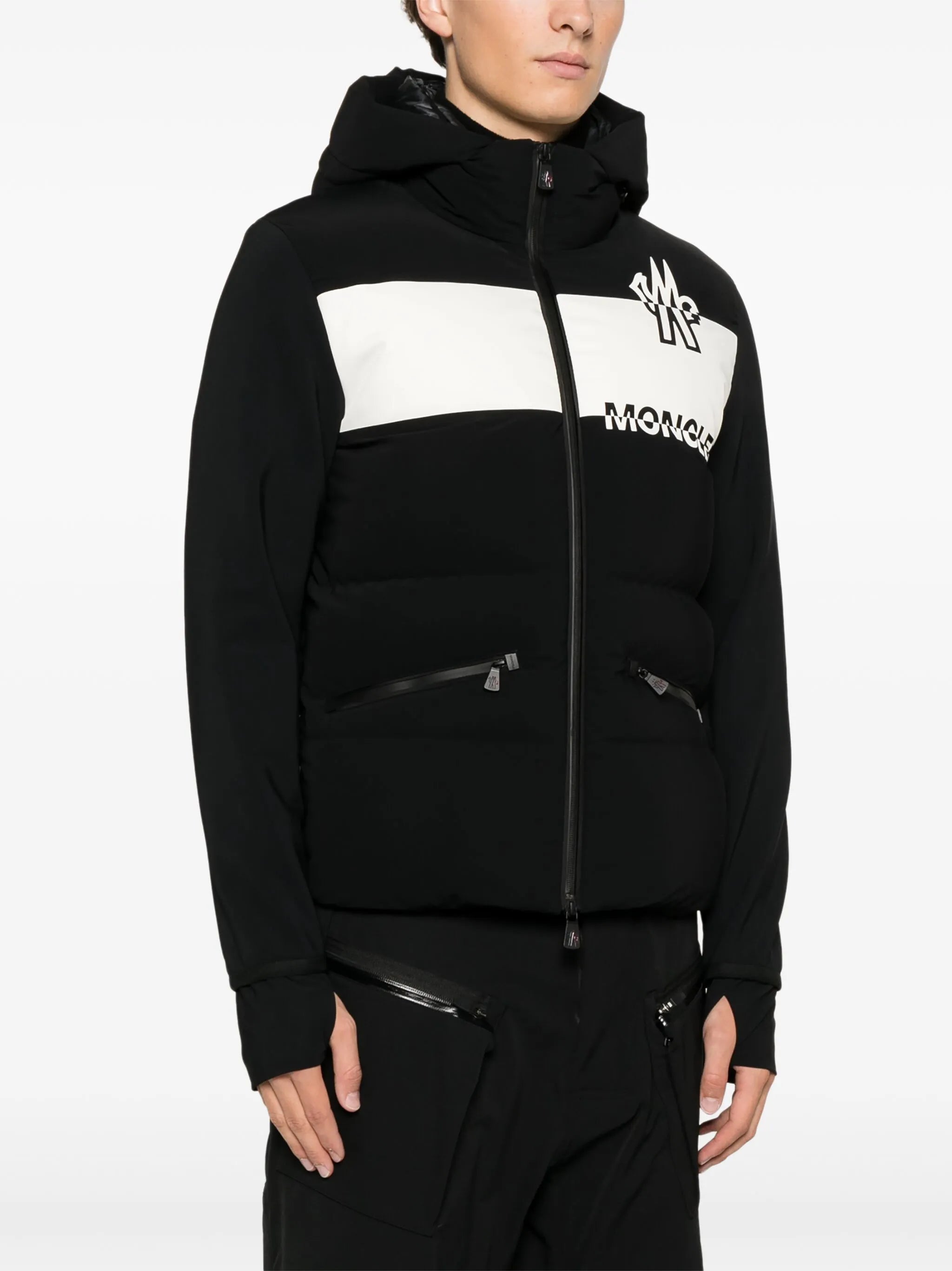 raised-logo jacket