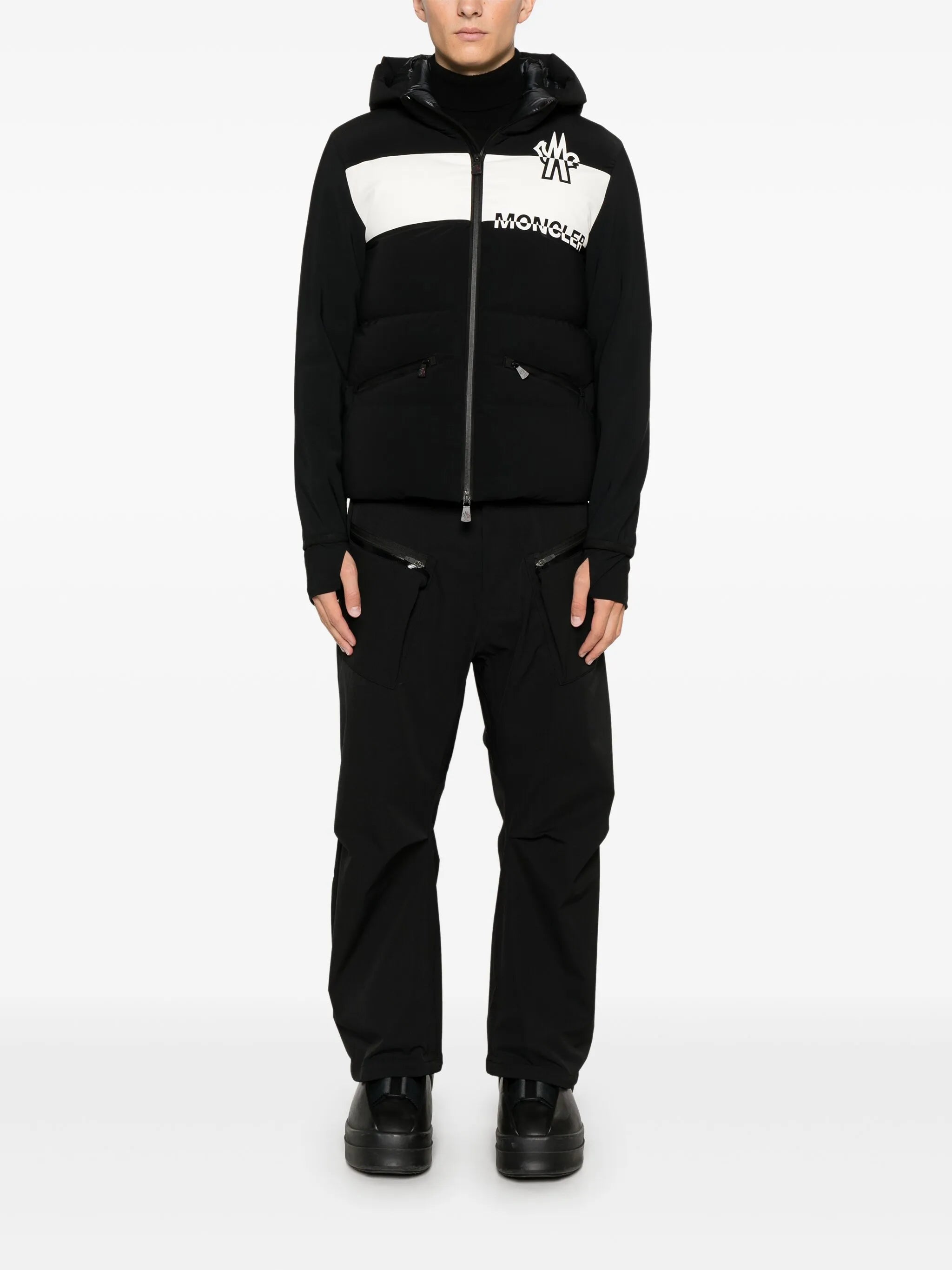 raised-logo jacket