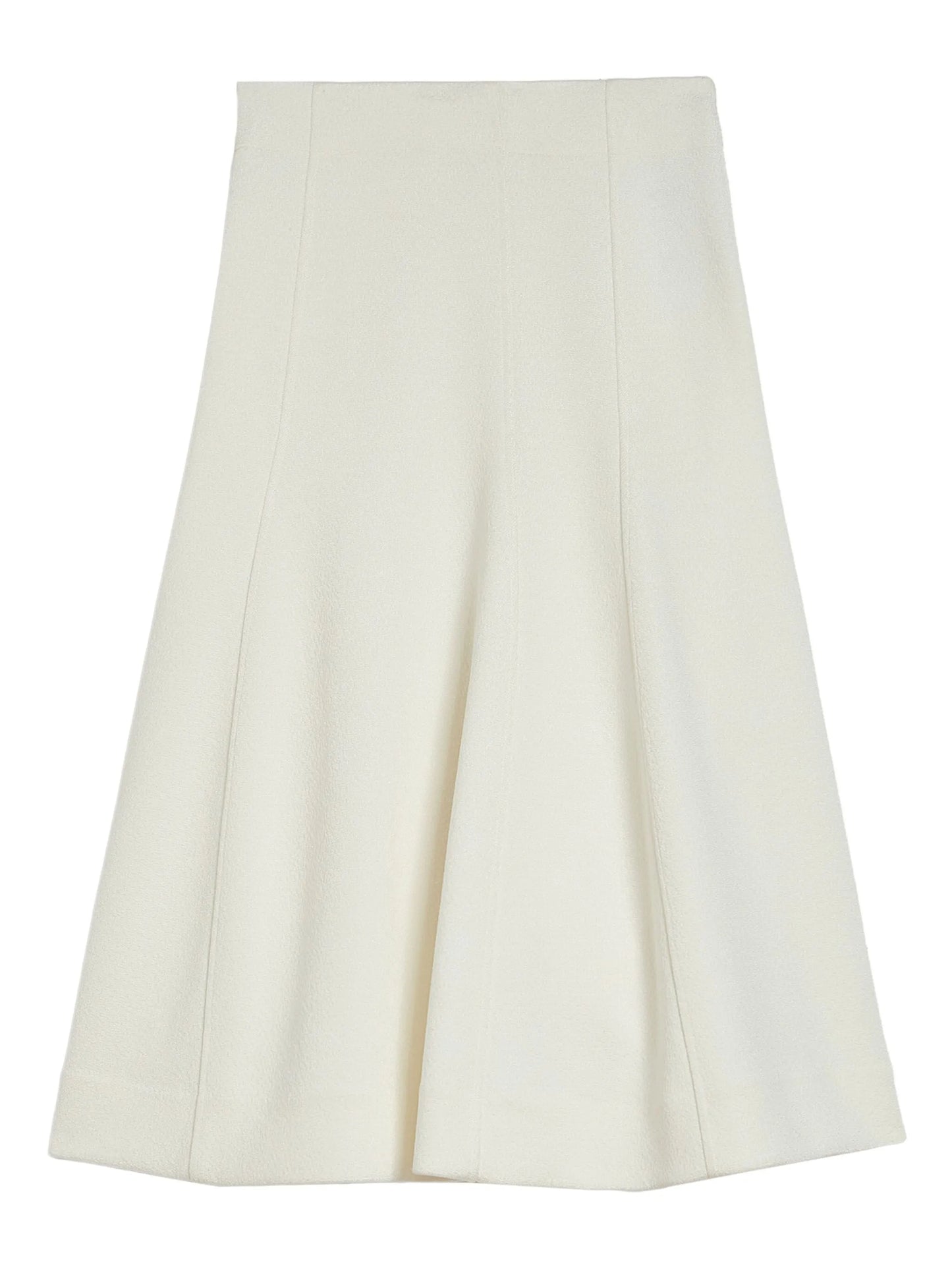 panelled flared midi skirt