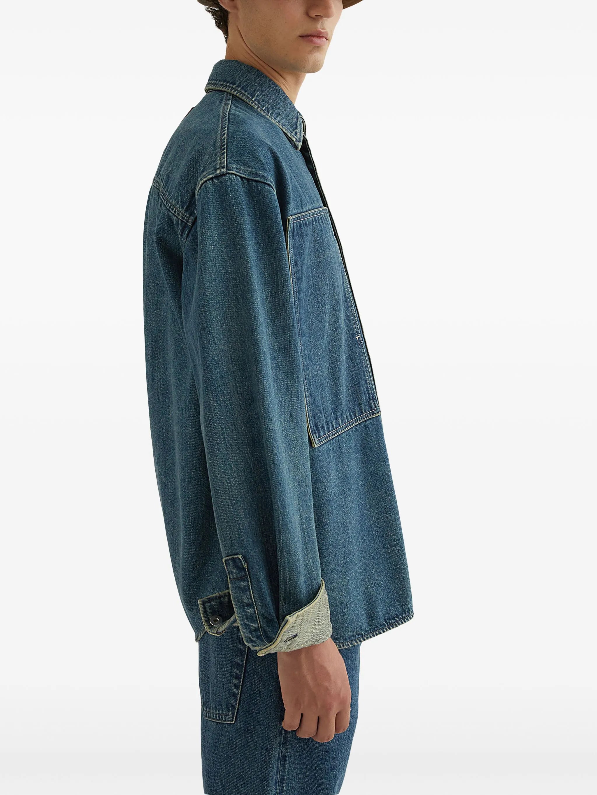 long-sleeve denim shirt