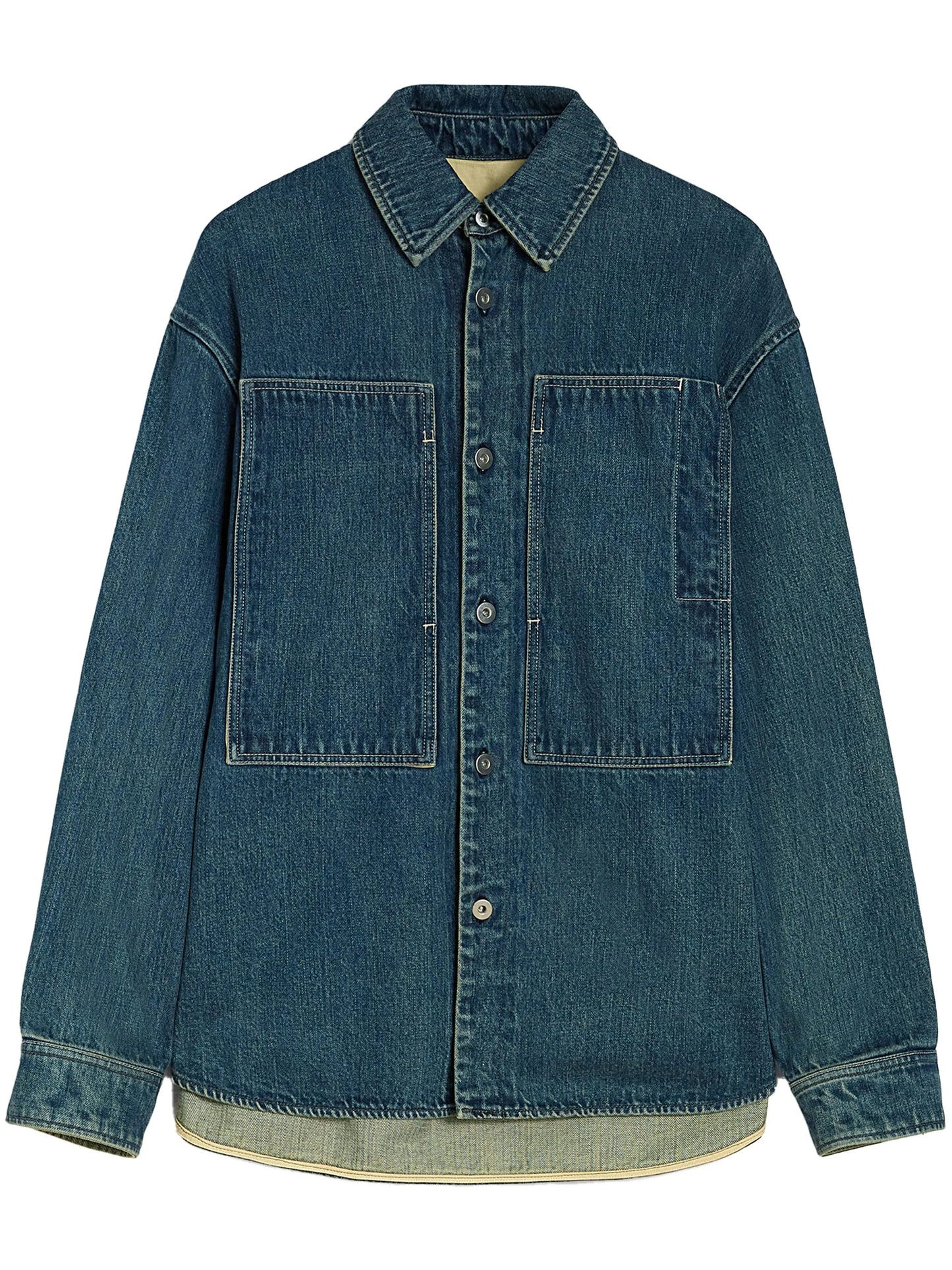 long-sleeve denim shirt