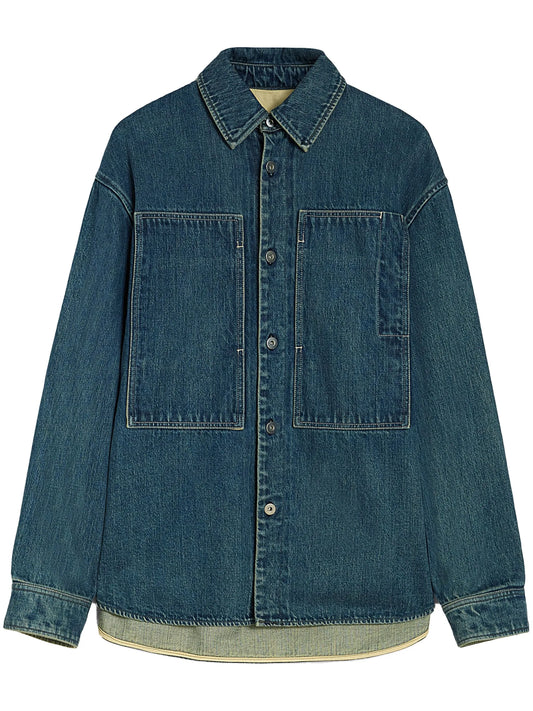 long-sleeve denim shirt