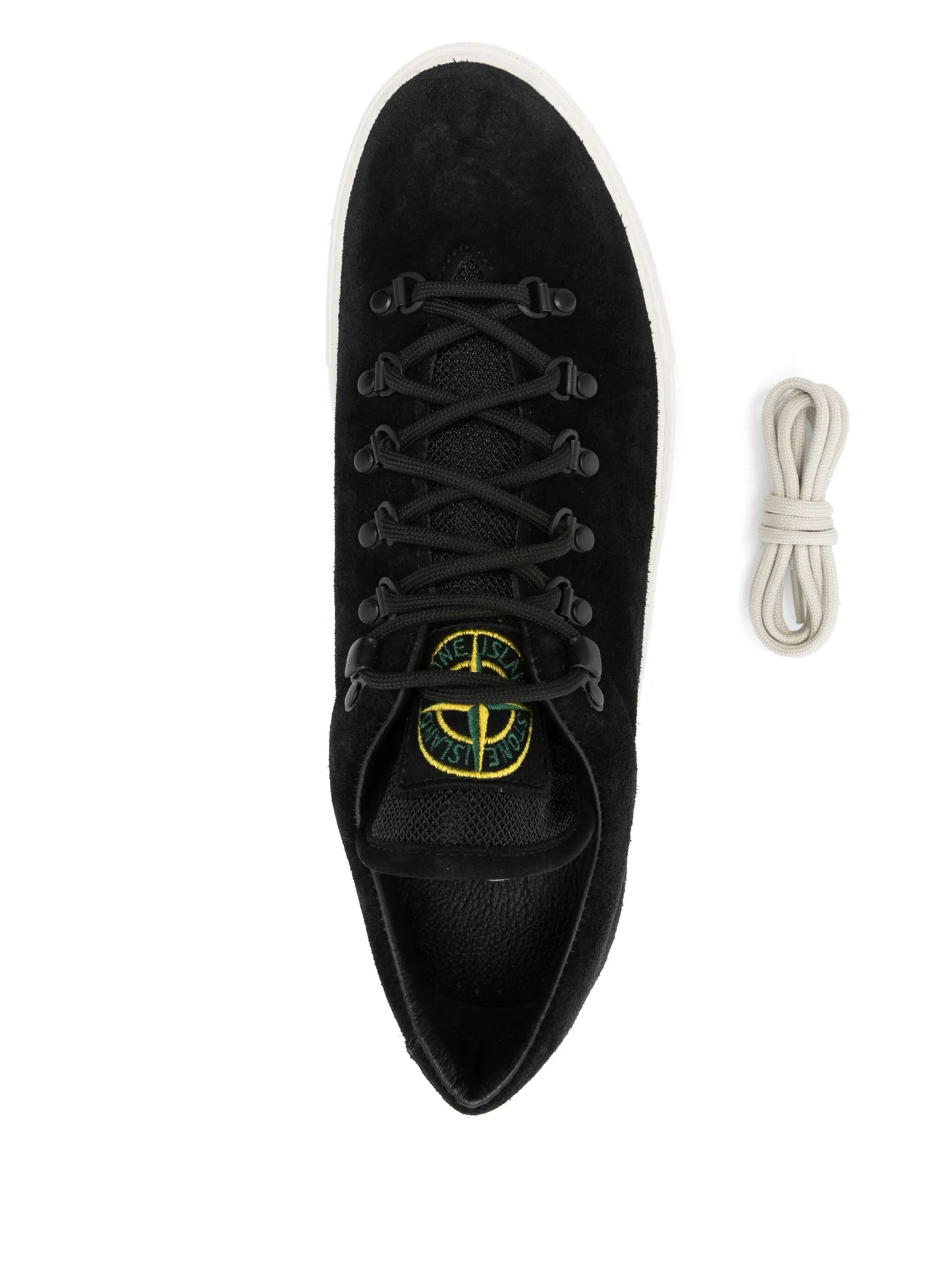 Compass-patch sneakers