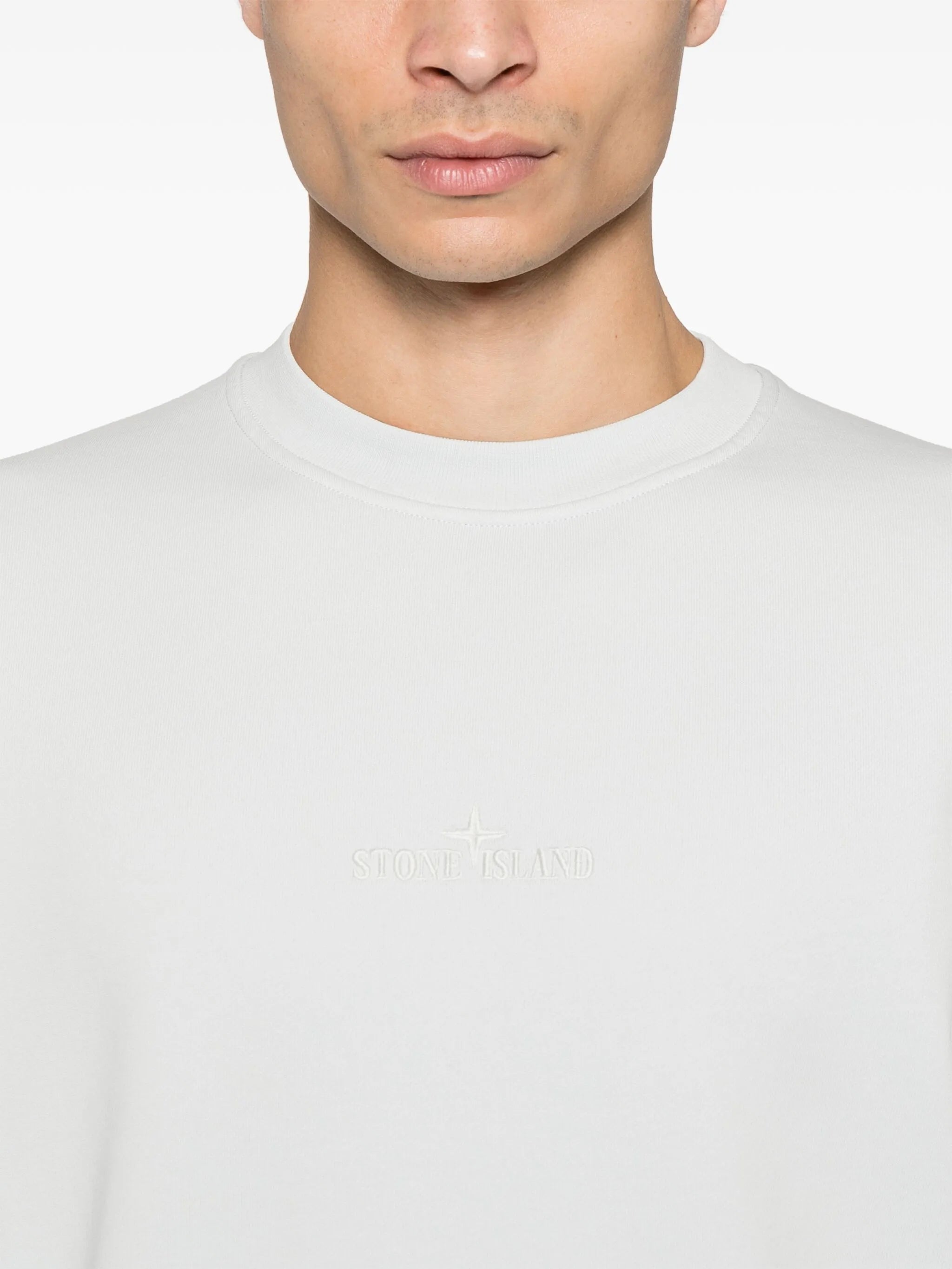 logo-embroidered sweatshirt