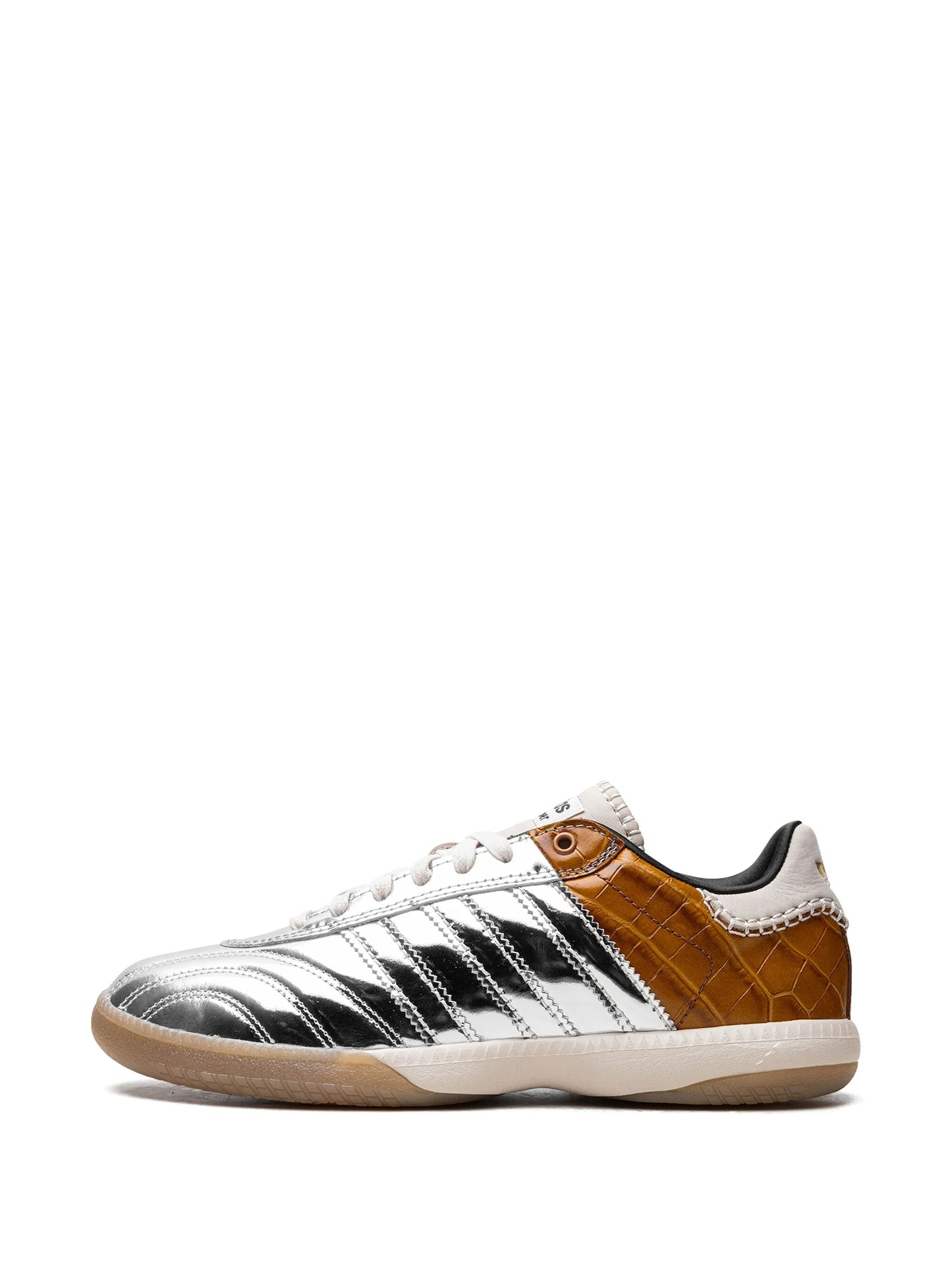 x Wales Bonner Samba Millenium "Silver Metallic/Easy Yellow" sneakers