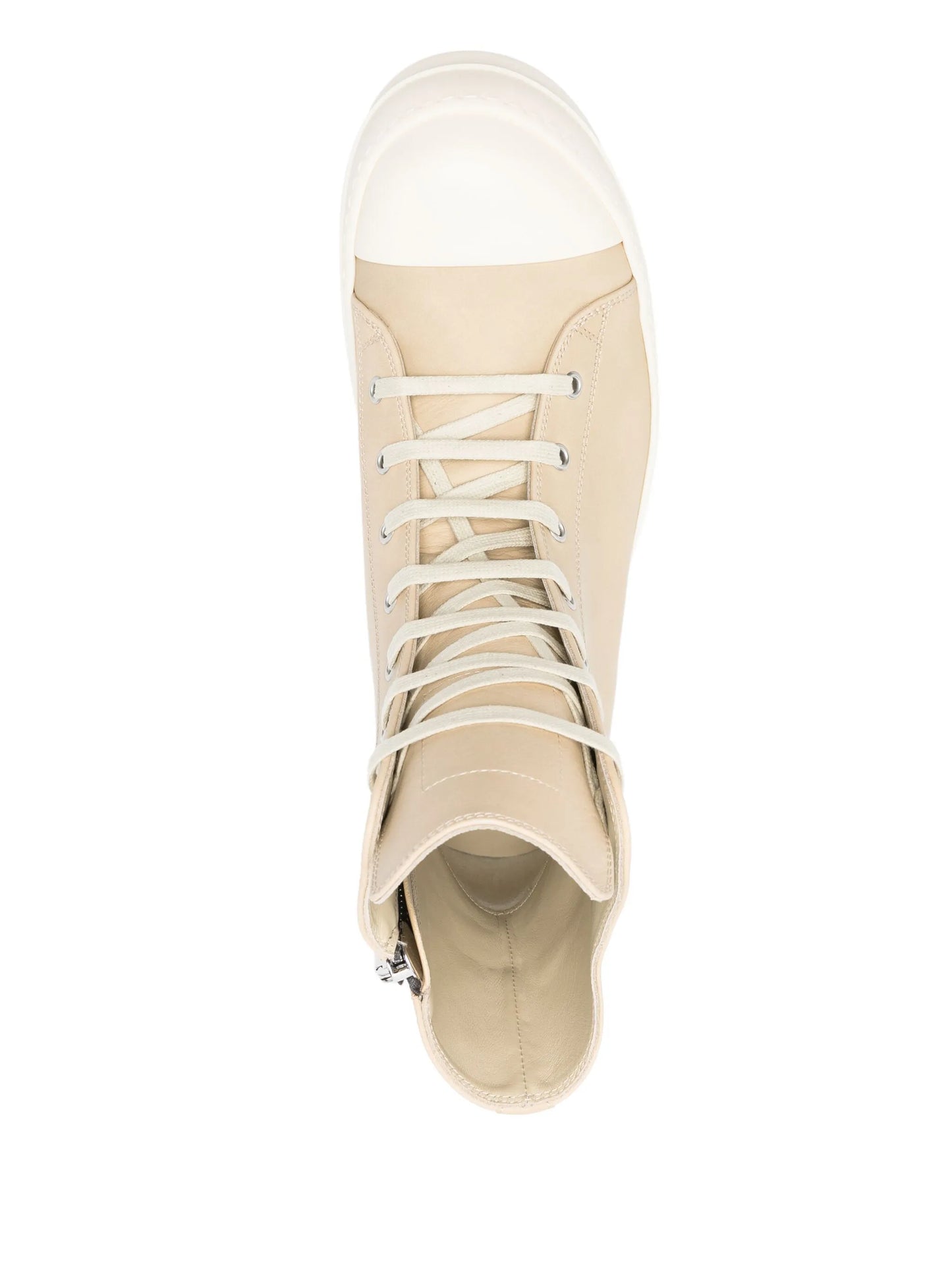 leather high-top sneakers