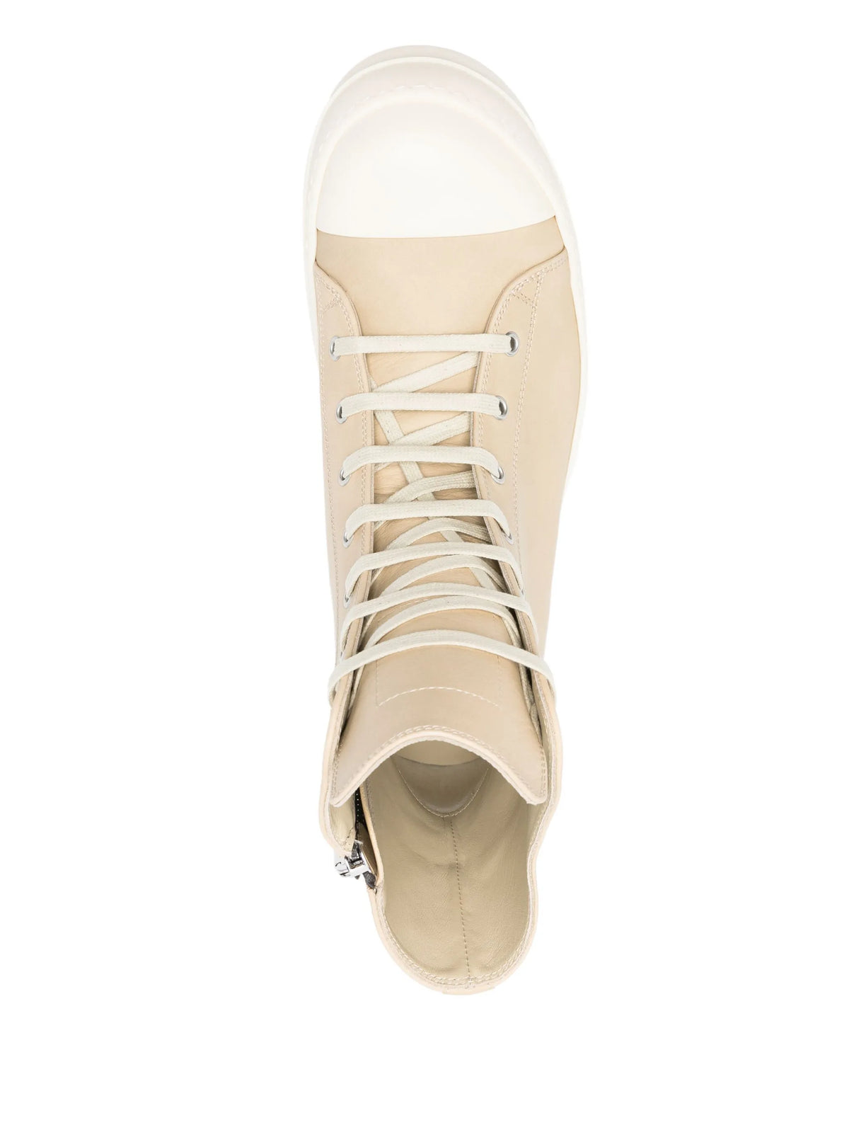 leather high-top sneakers