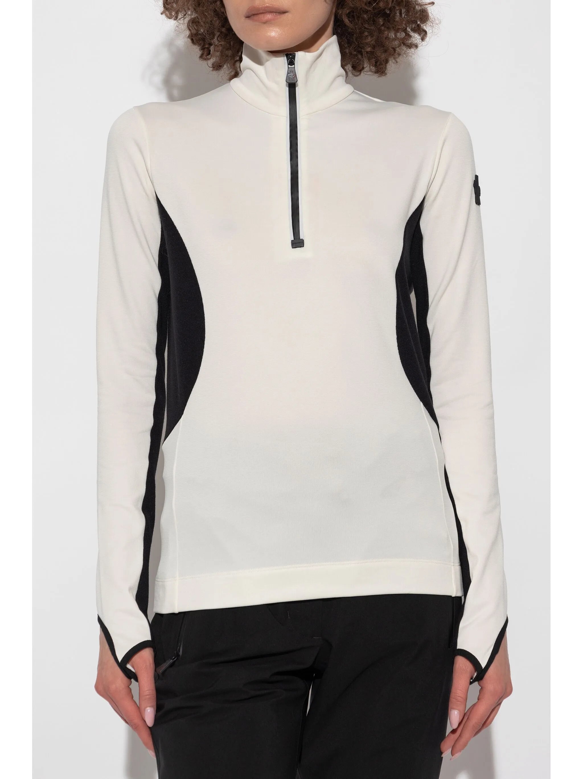 colour-block ski top