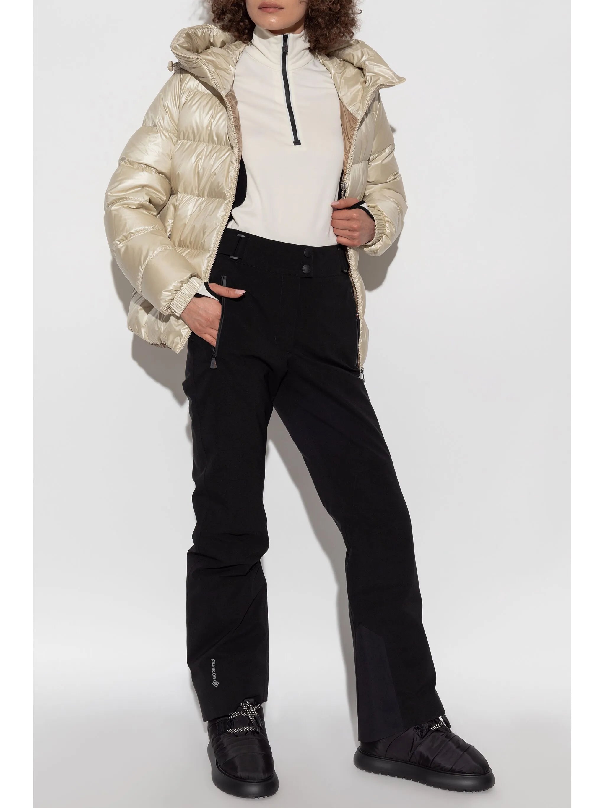 colour-block ski top
