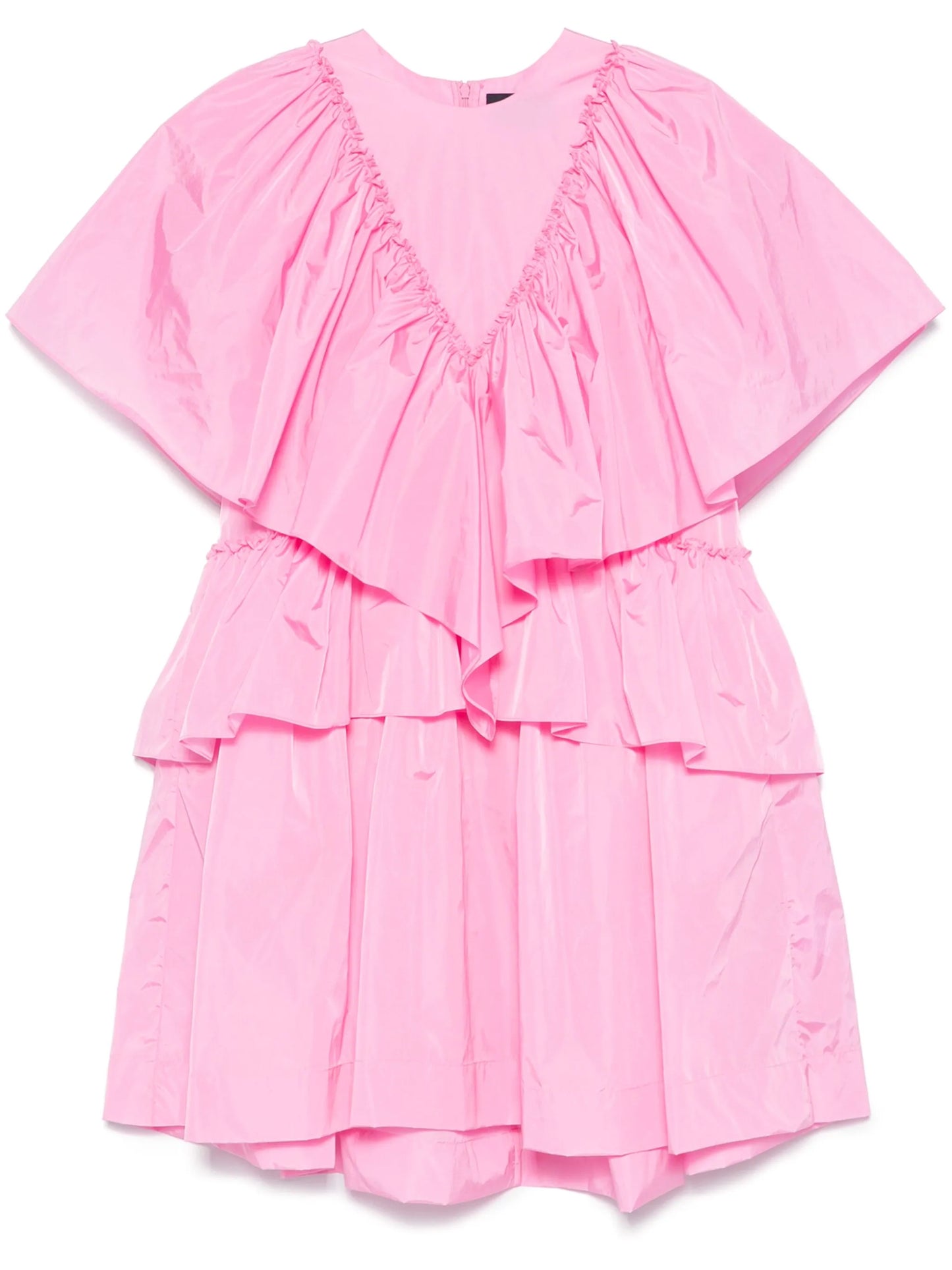 ruffle-detailed mini dress