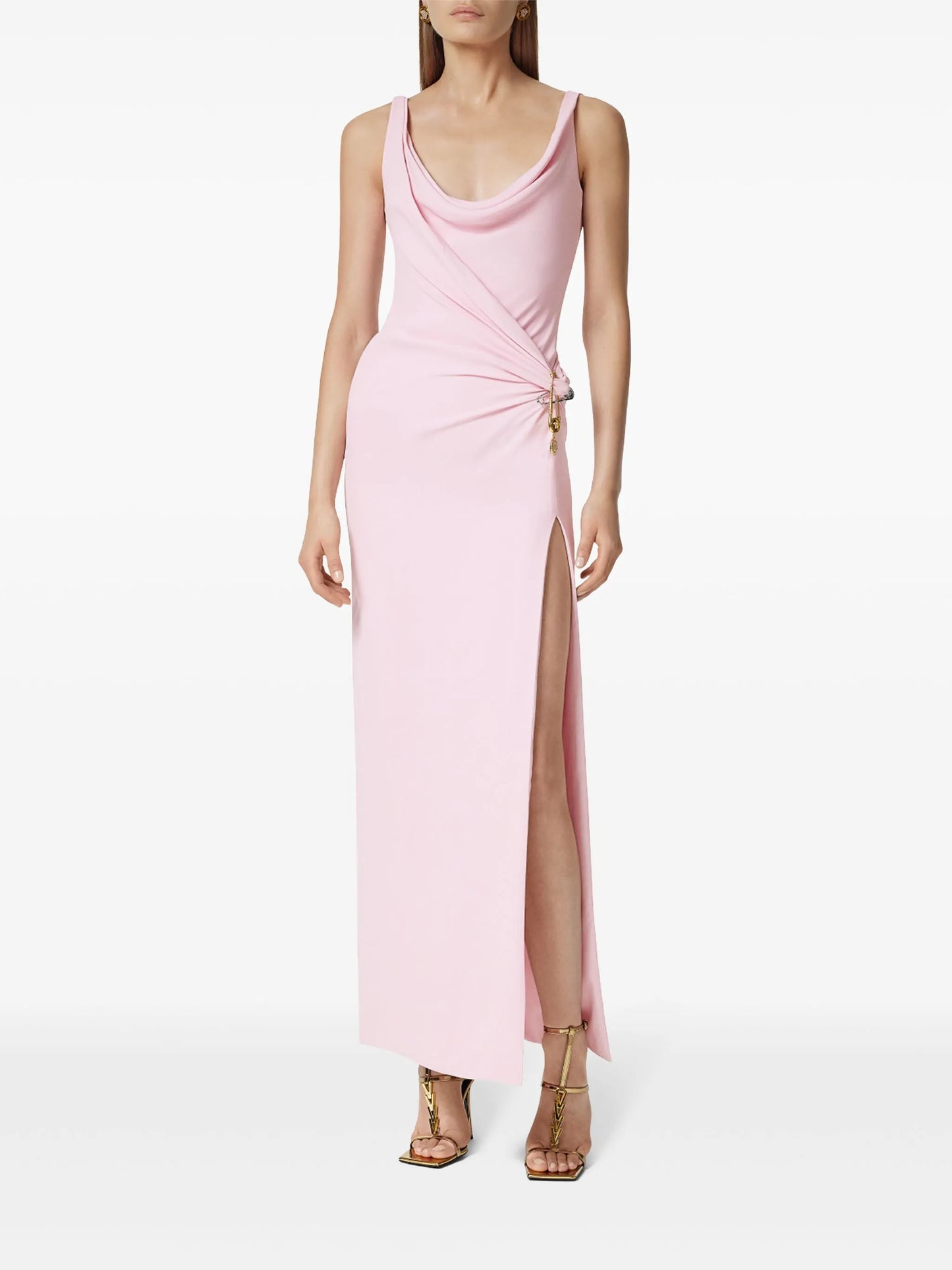 Safety Pin gathered gown