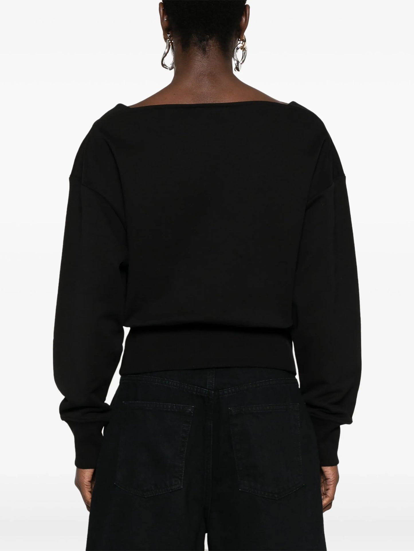cropped sweatshirt