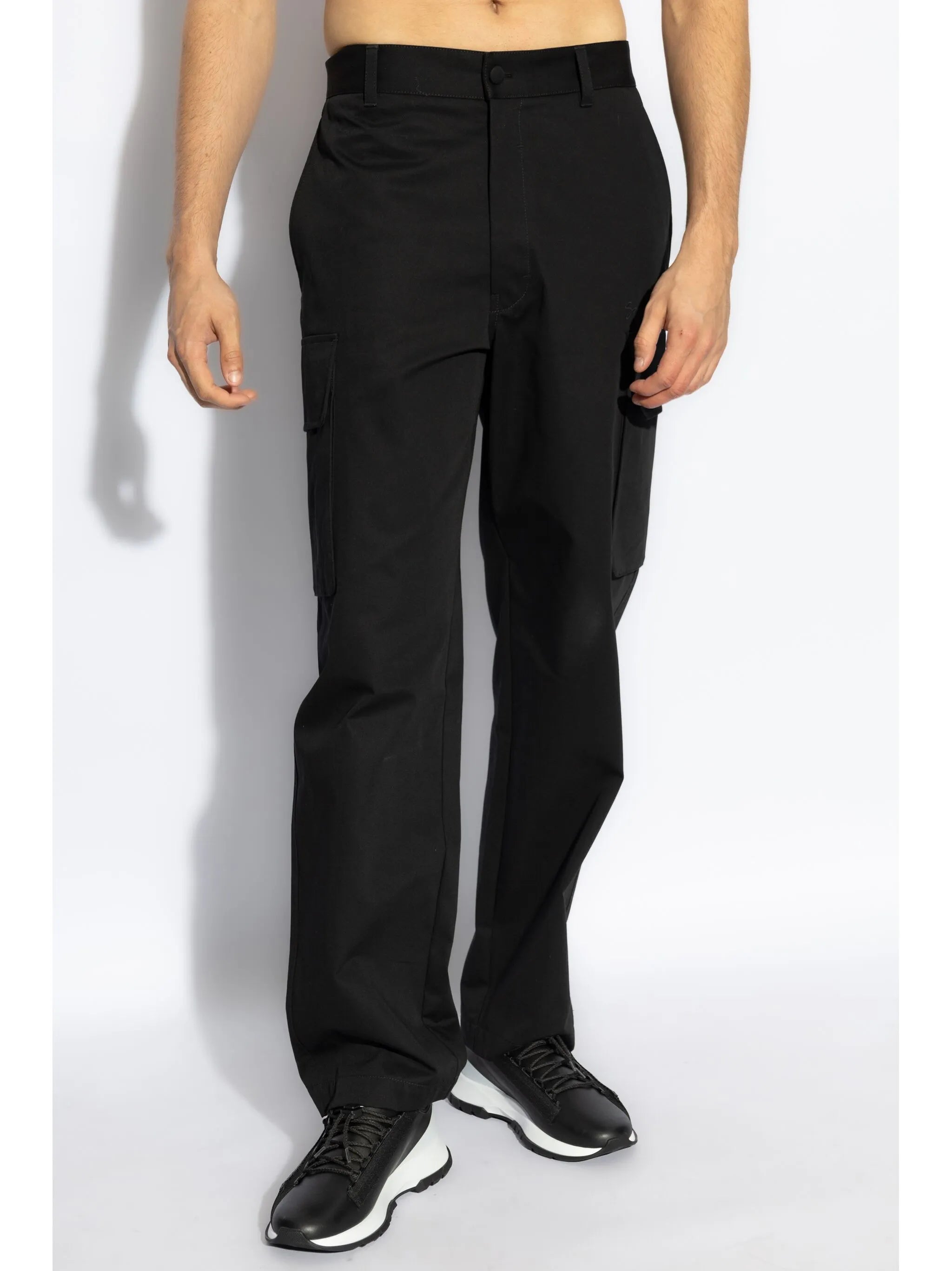 cotton cargo trousers