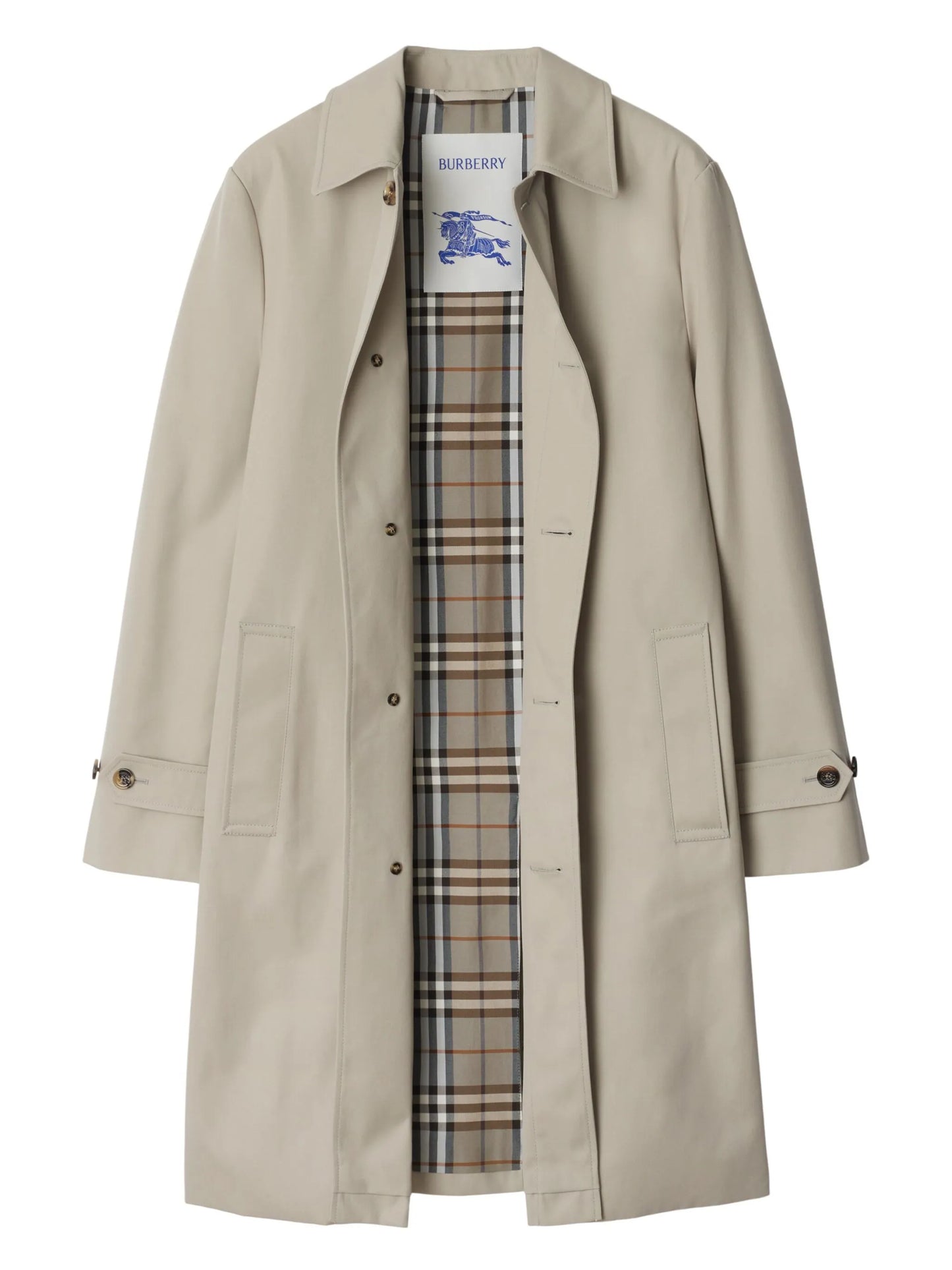 cotton-blend coat