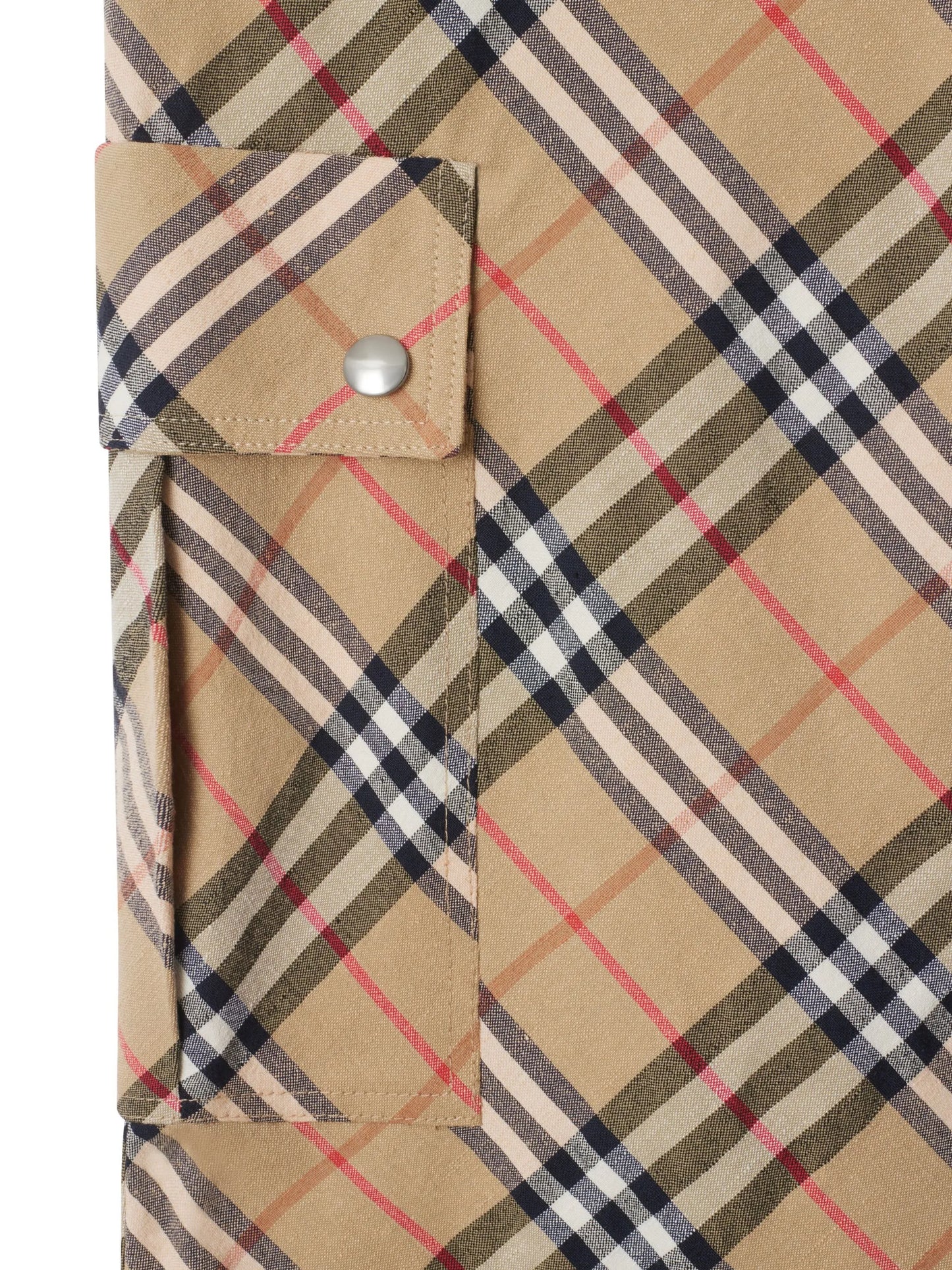 checked cargo pants