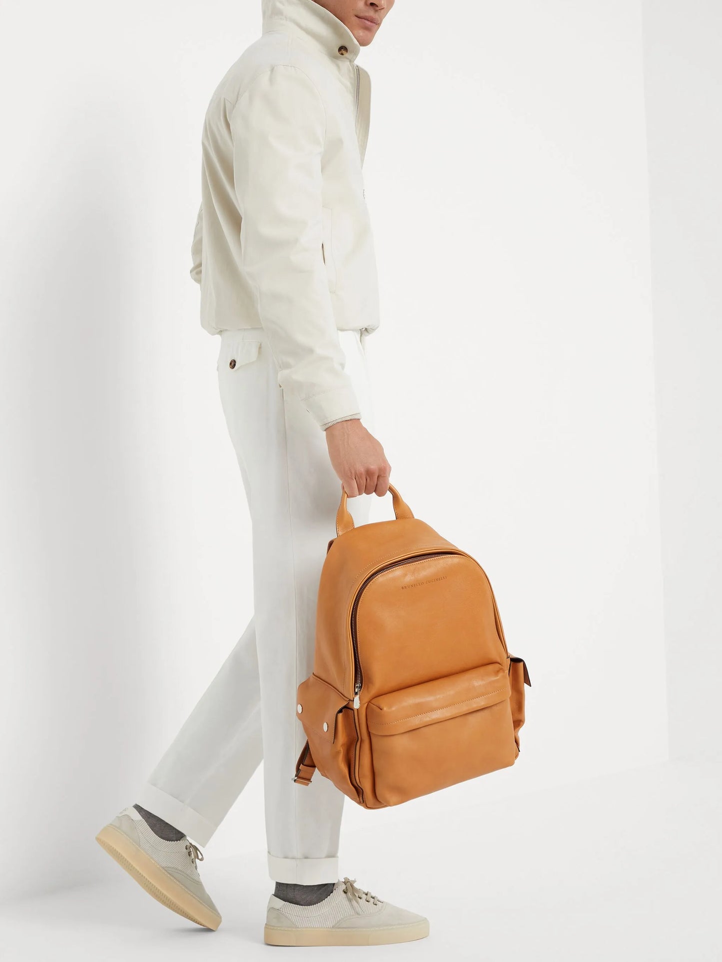 leather travel backpack