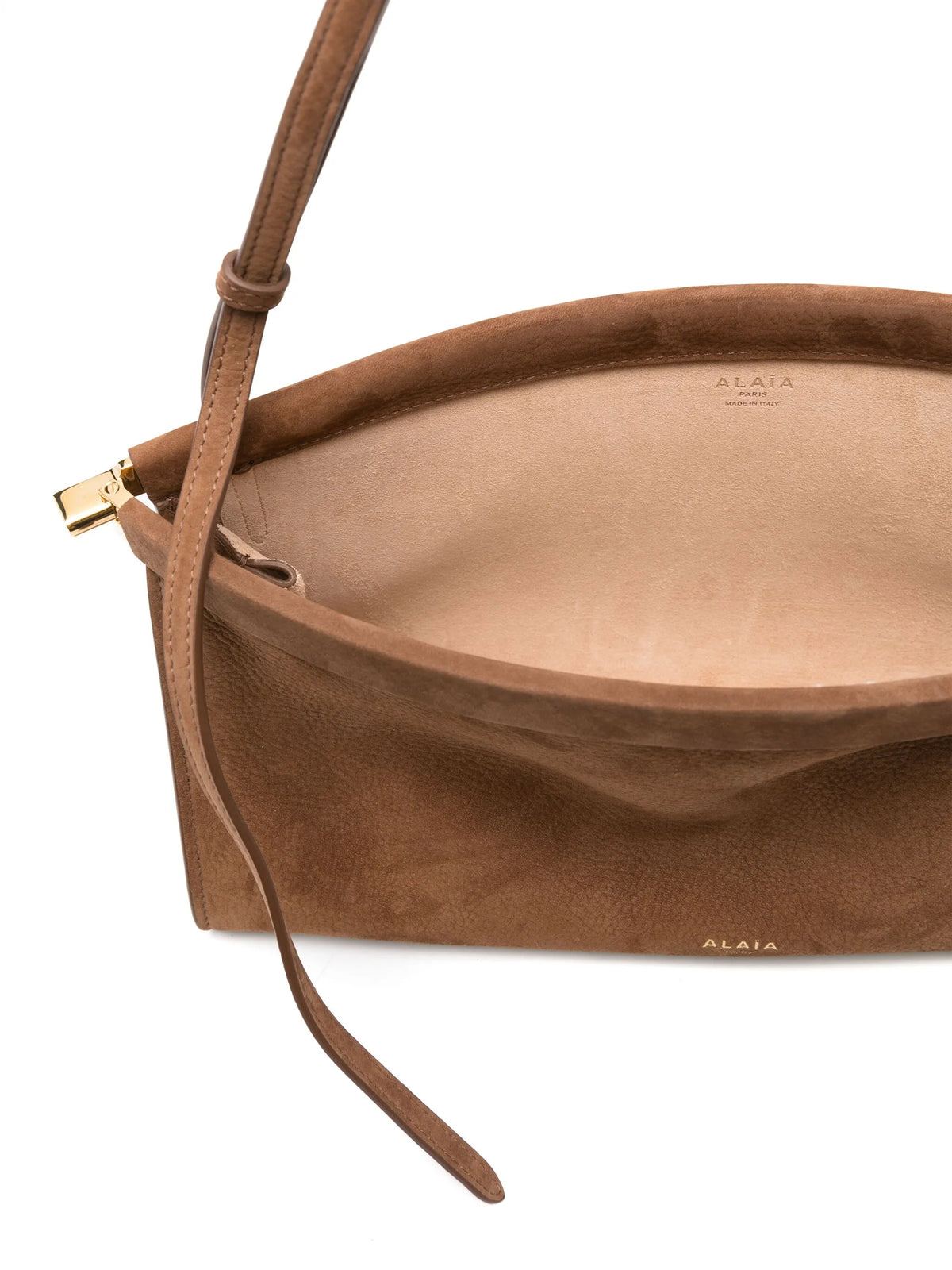 Le Click East West medium bag in nubuck