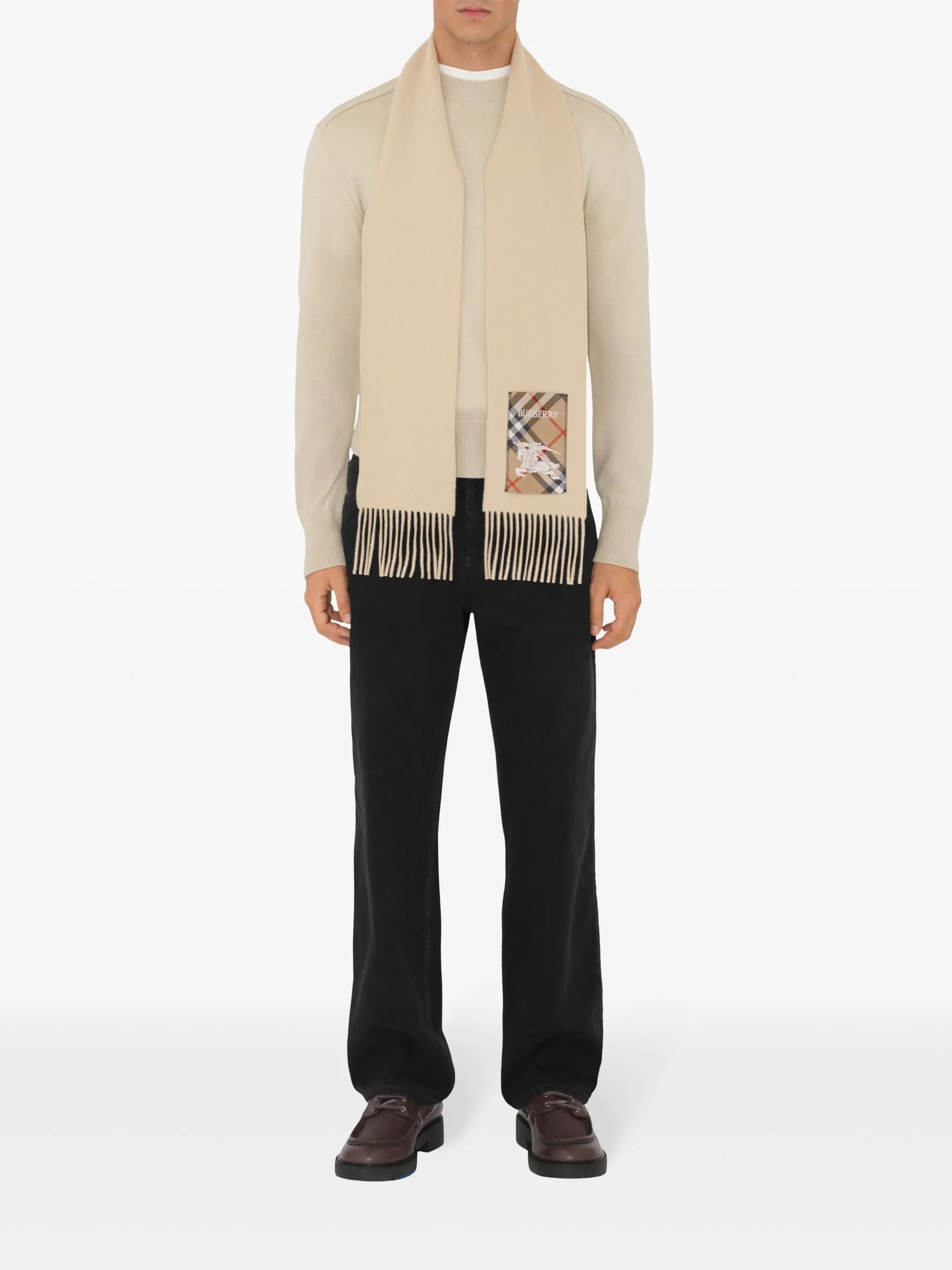 cashmere fringed scarf