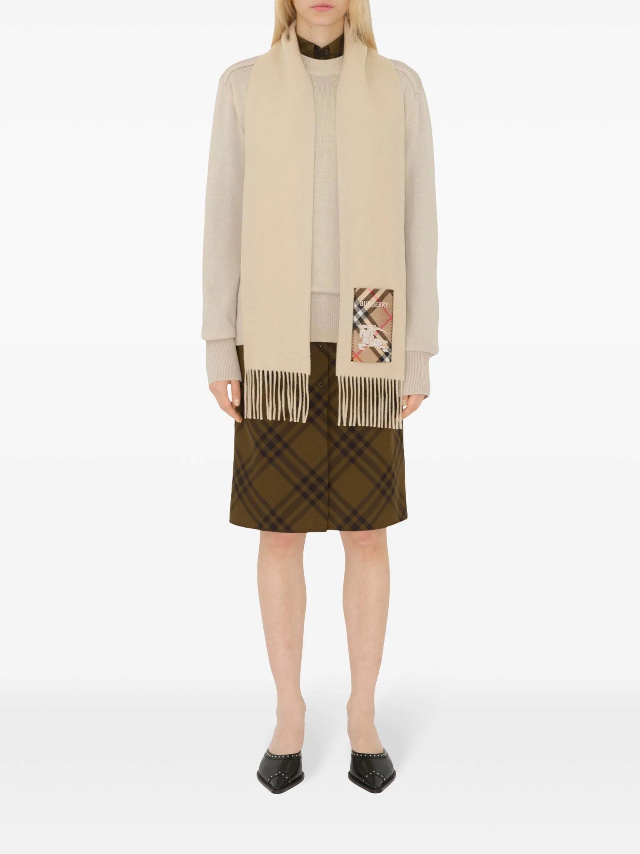 cashmere fringed scarf