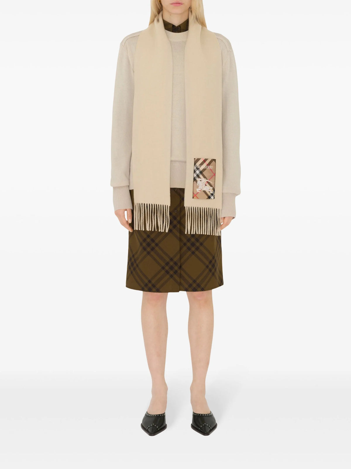 cashmere fringed scarf