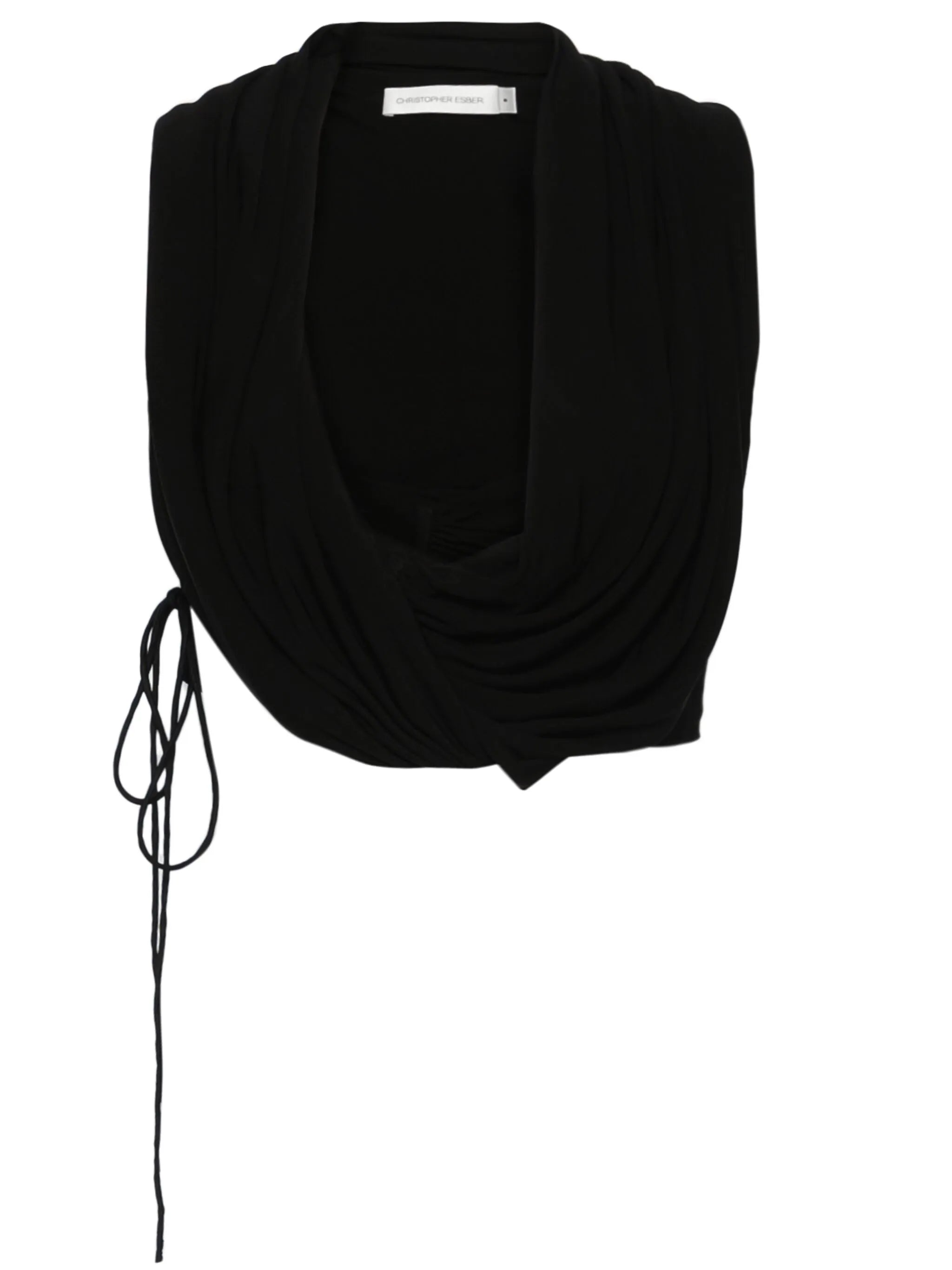 interlock draped top
