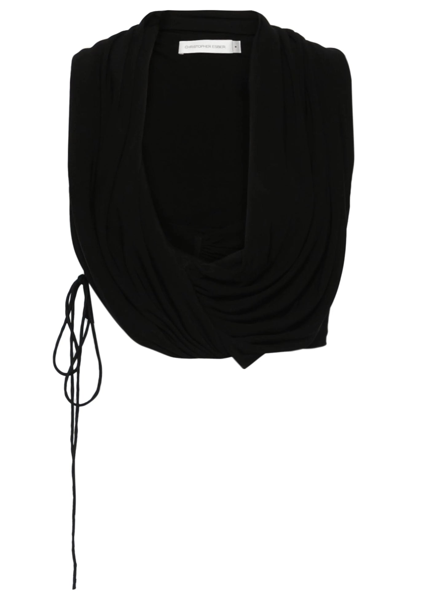 interlock draped top