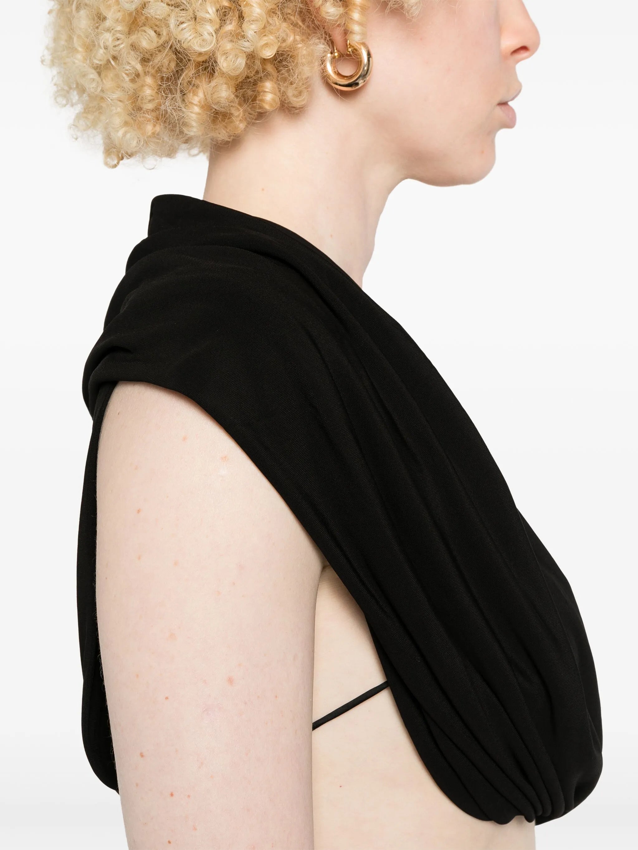 interlock draped top