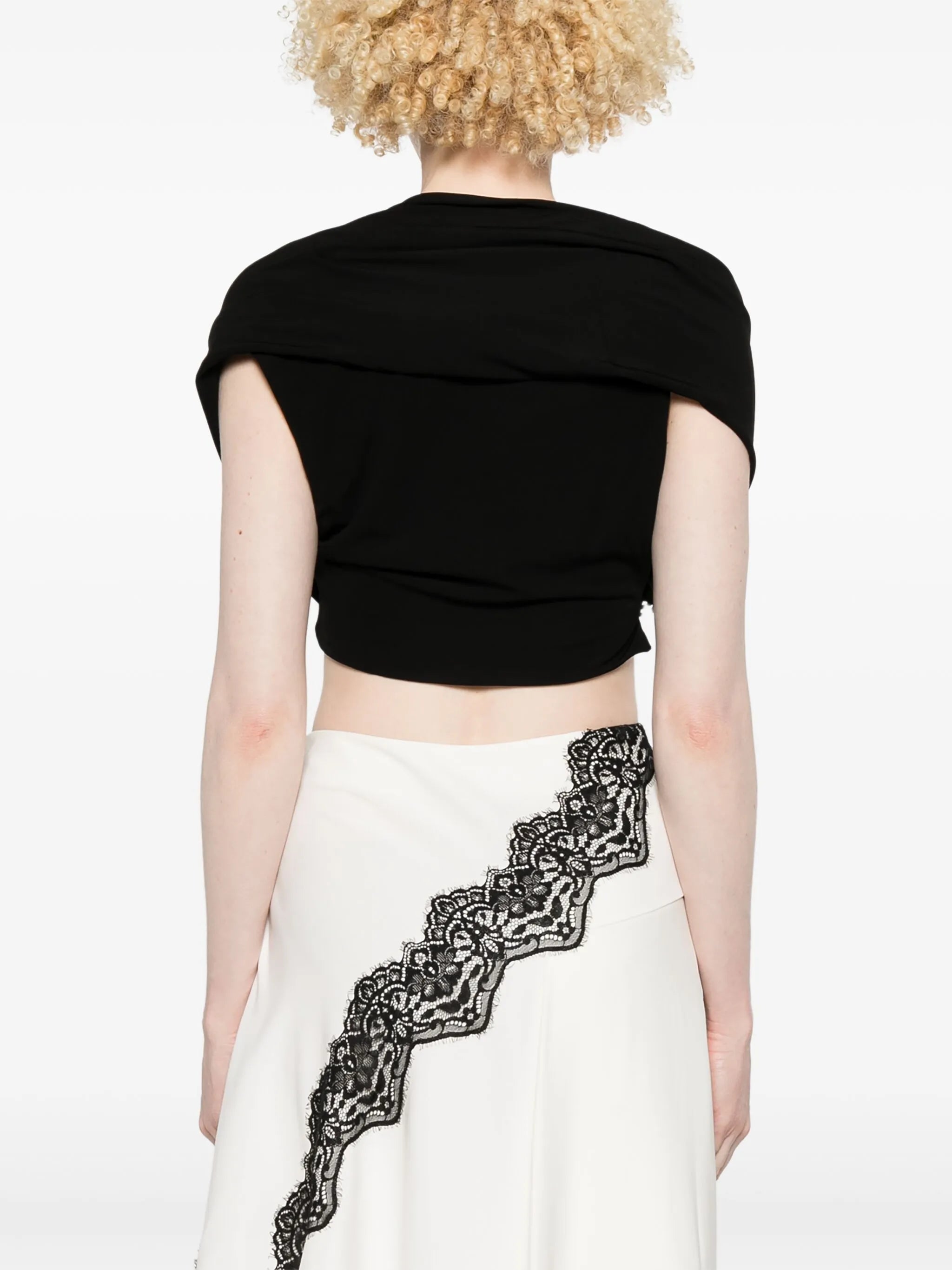 interlock draped top