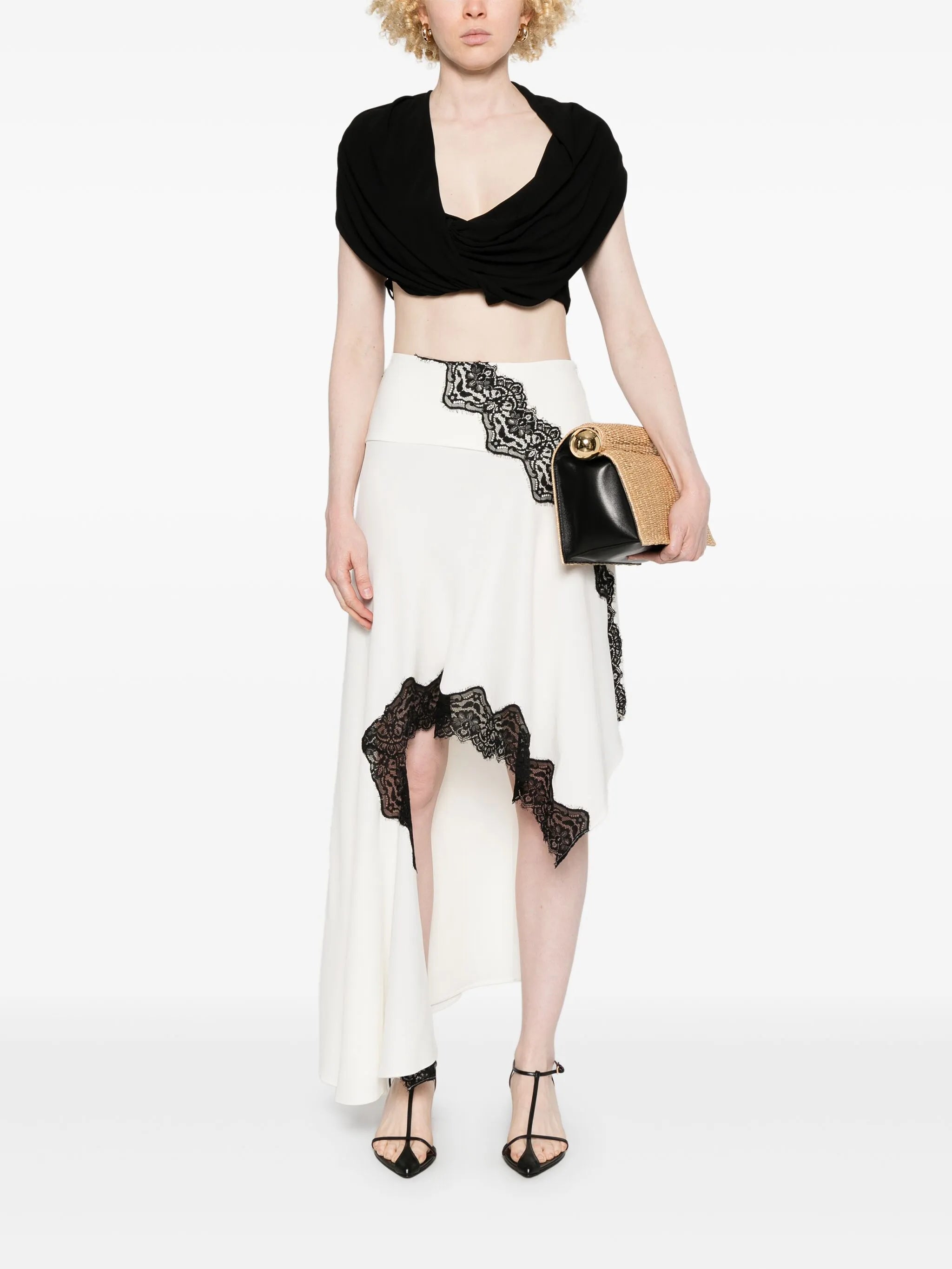 interlock draped top