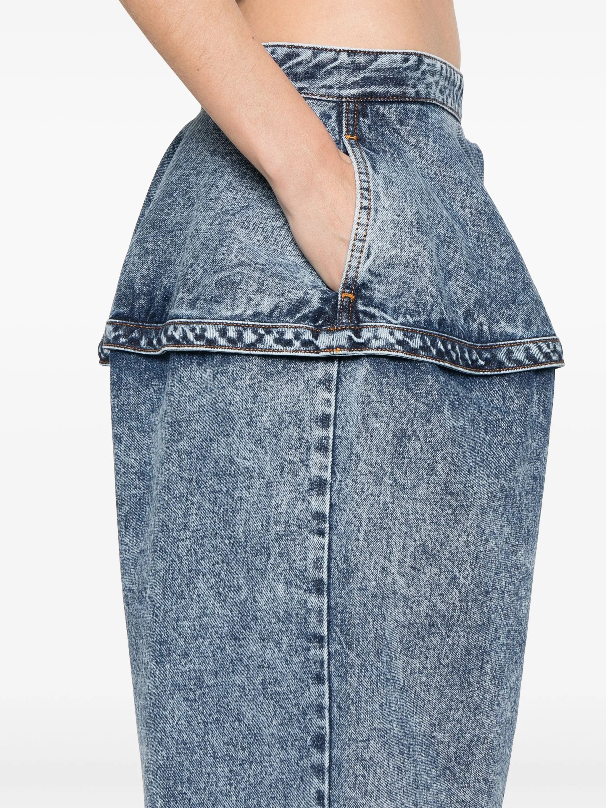 peplum-waist jeans