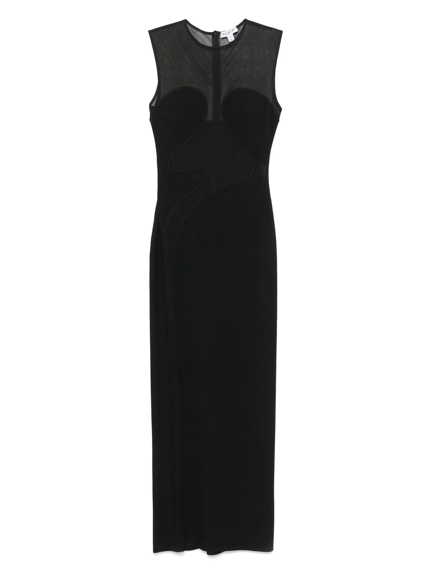 semi-sheer maxi dress