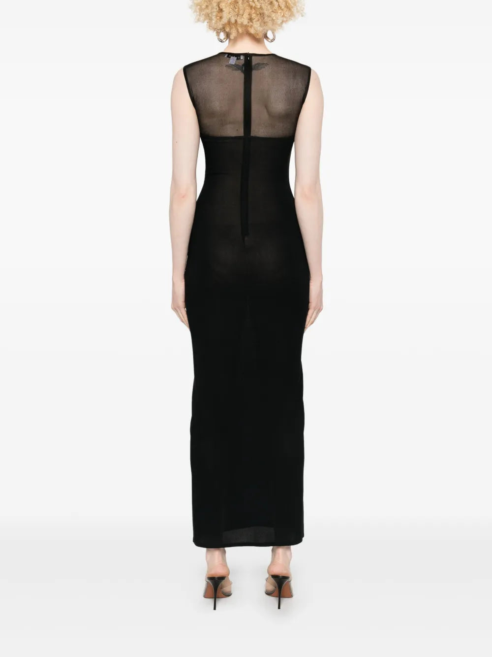 semi-sheer maxi dress