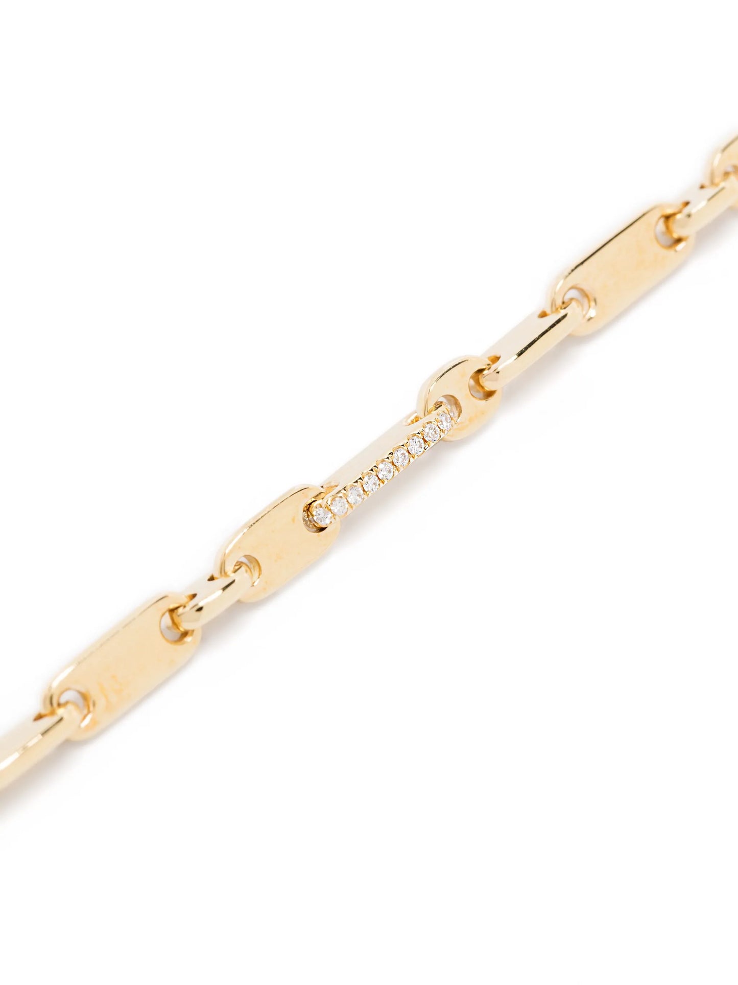 18K yellow gold Monolinka 4MM diamond bracelet