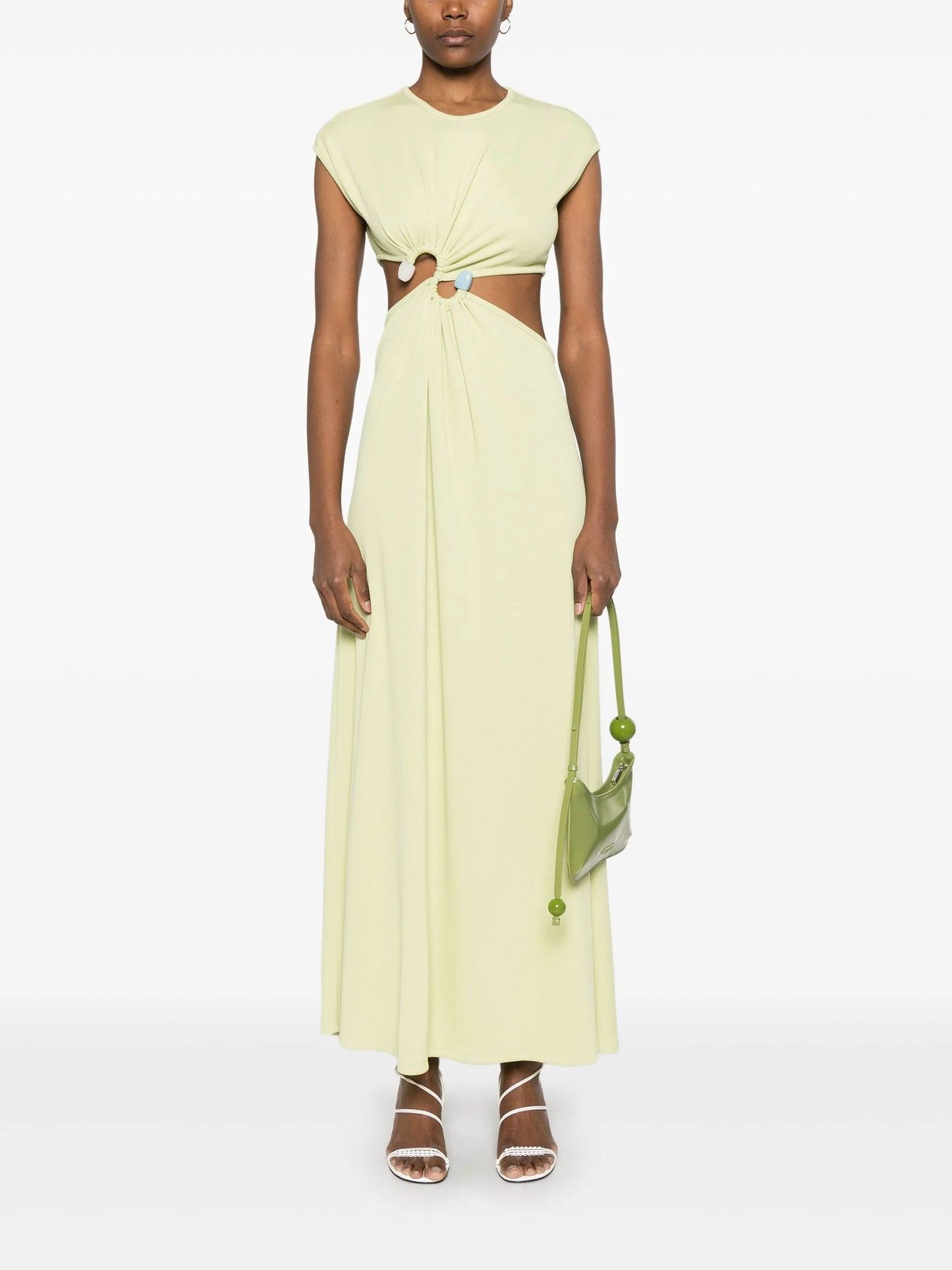 S-buckle maxi dress