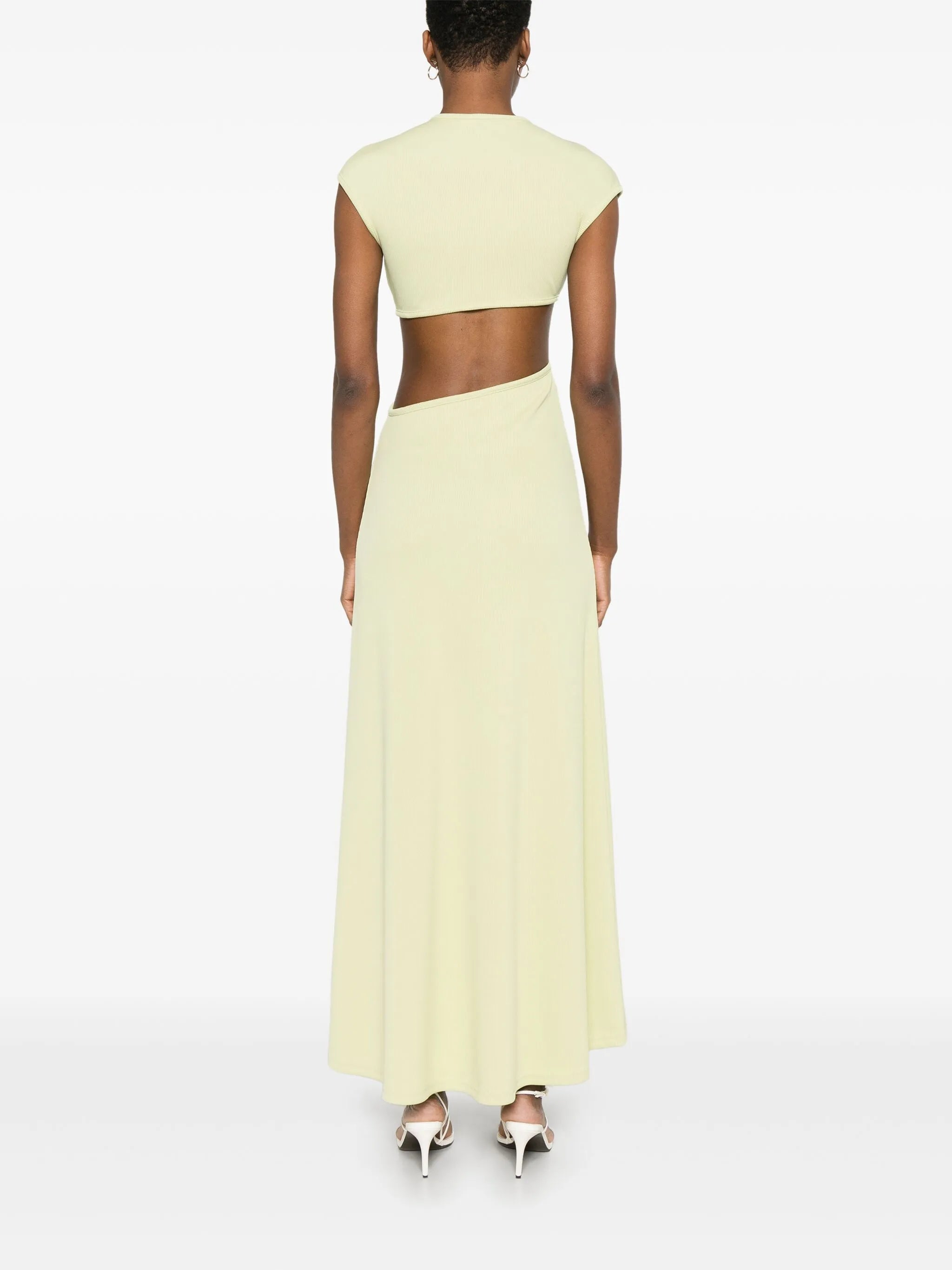 S-buckle maxi dress