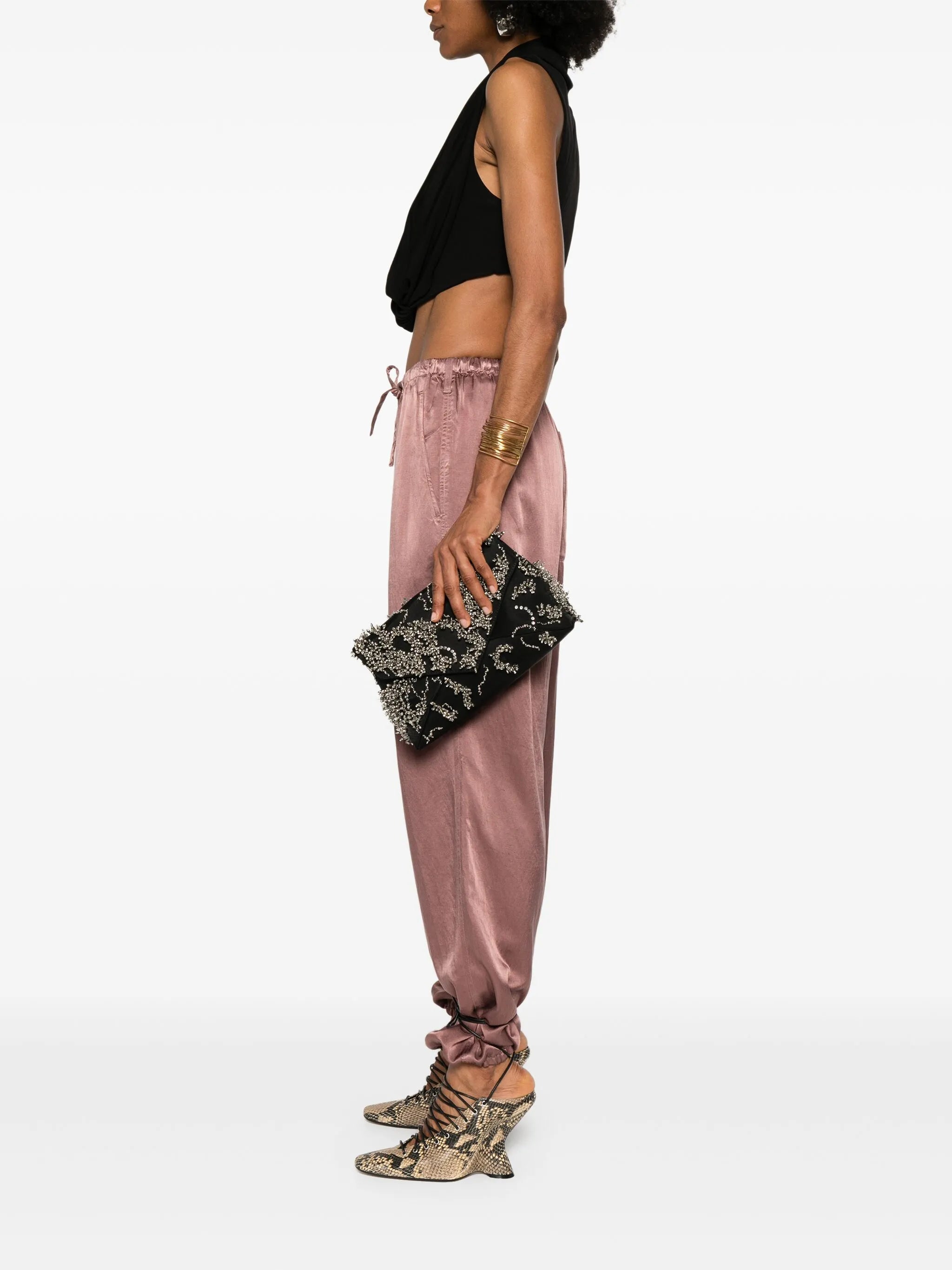 embellished clutch bag